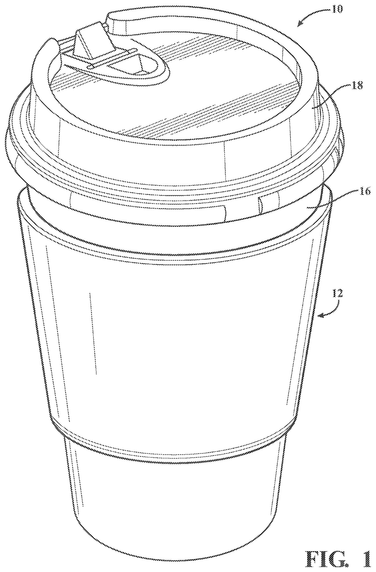 Patent US12426734 Figure 1 – Disposable sleeves for containers, and systems and methods using disposable sleeves