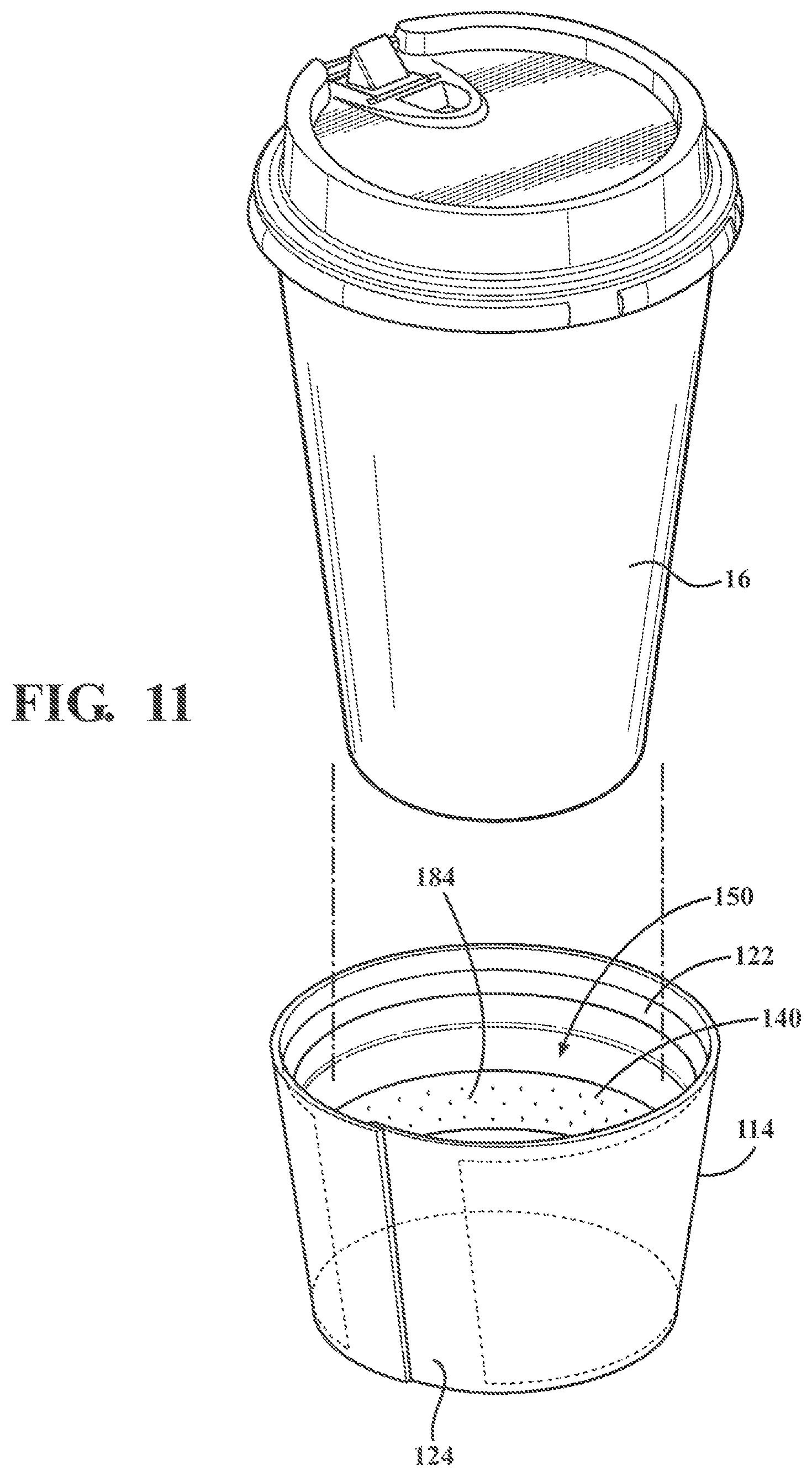 Patent US12426734 Figure 7 – Disposable sleeves for containers, and systems and methods using disposable sleeves