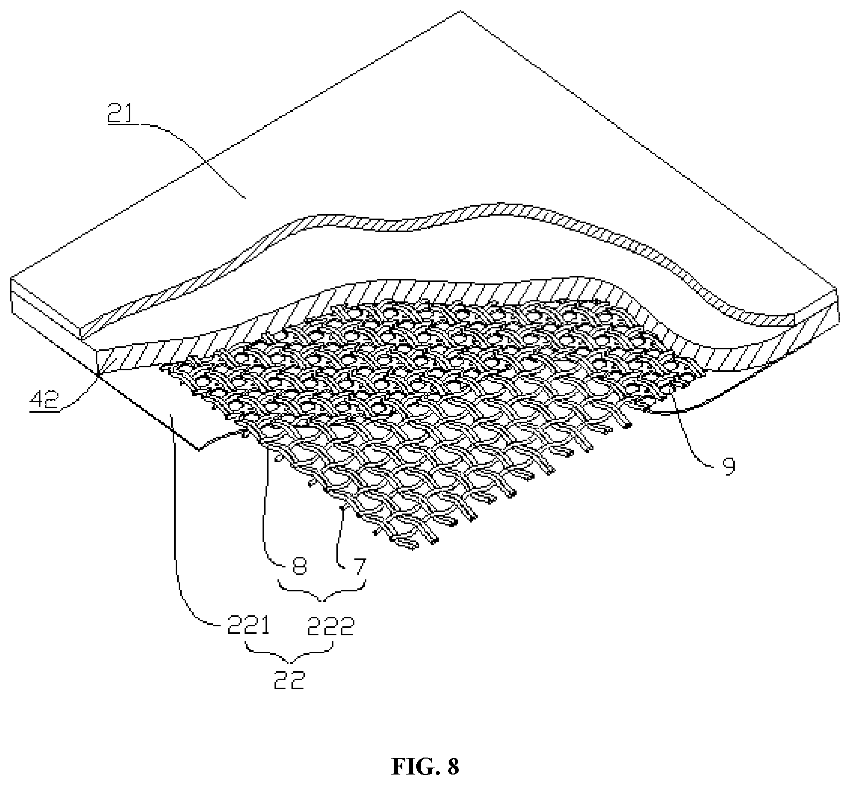 Patent US12426735 Figure 8 – Combined carpet