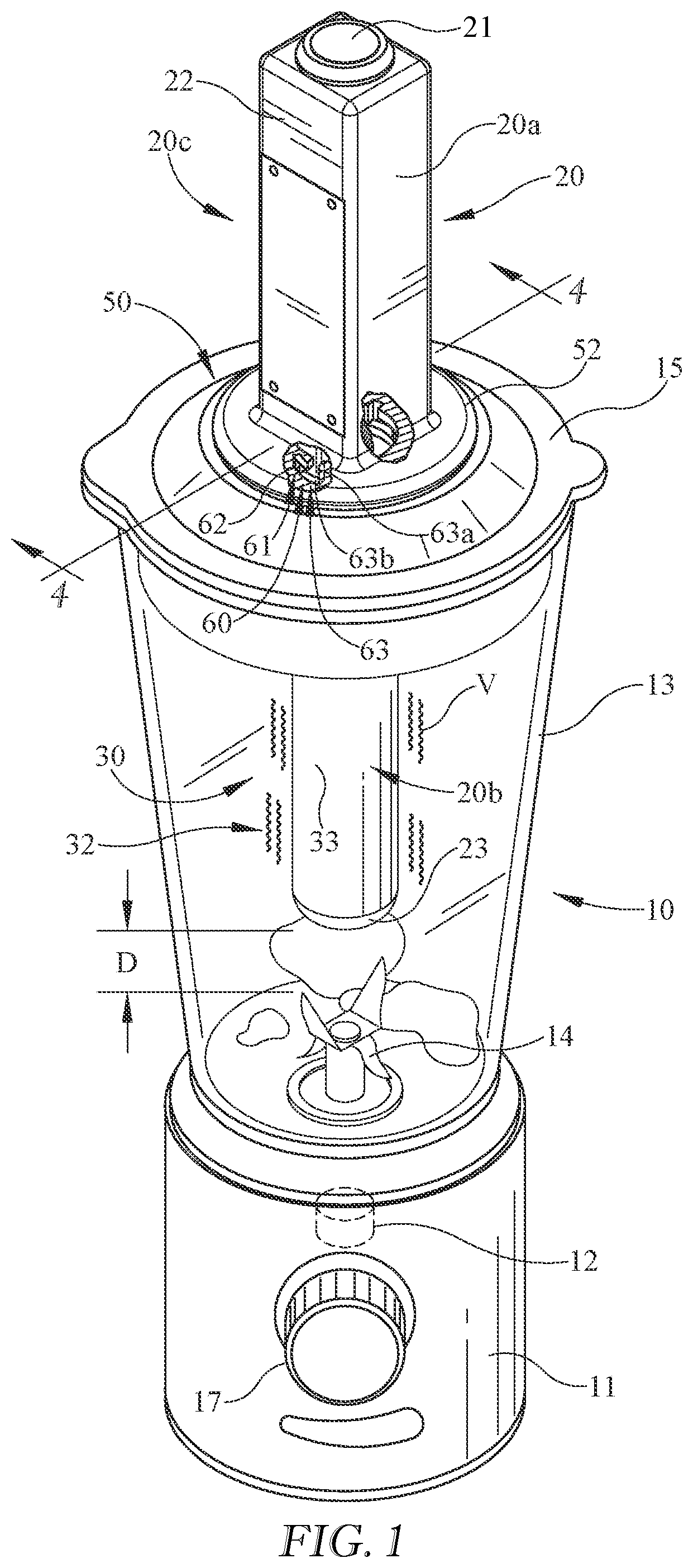 Patent US12426741 Figure 1 – Method and apparatus for a tamper