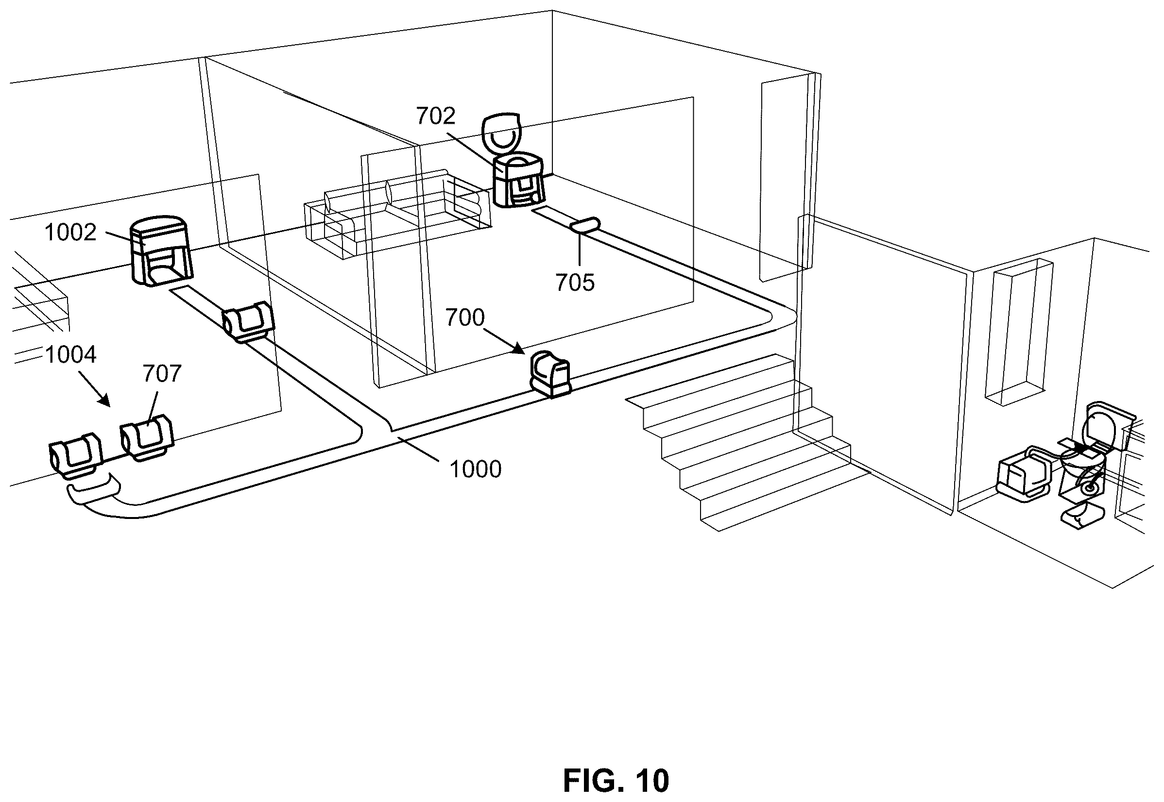 Patent US12426747 Figure 8 – Autonomous waste collection