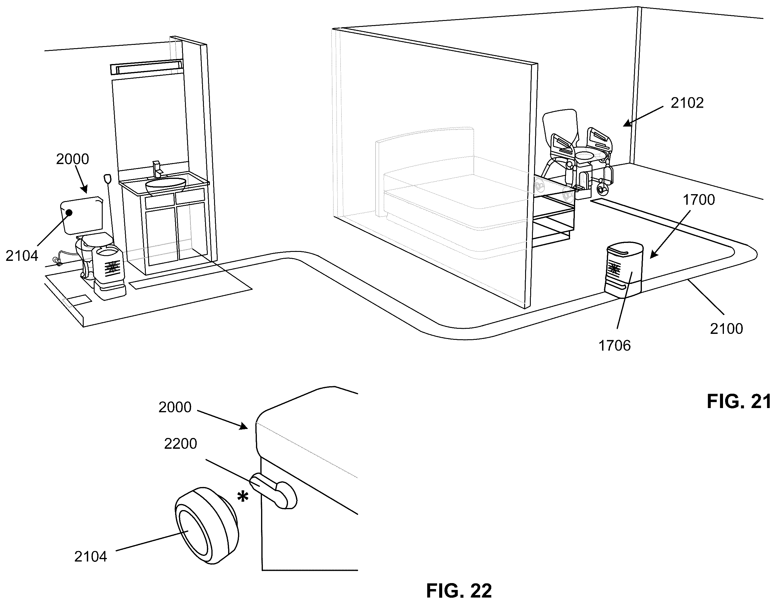 Patent US12426747 Figure 14 – Autonomous waste collection