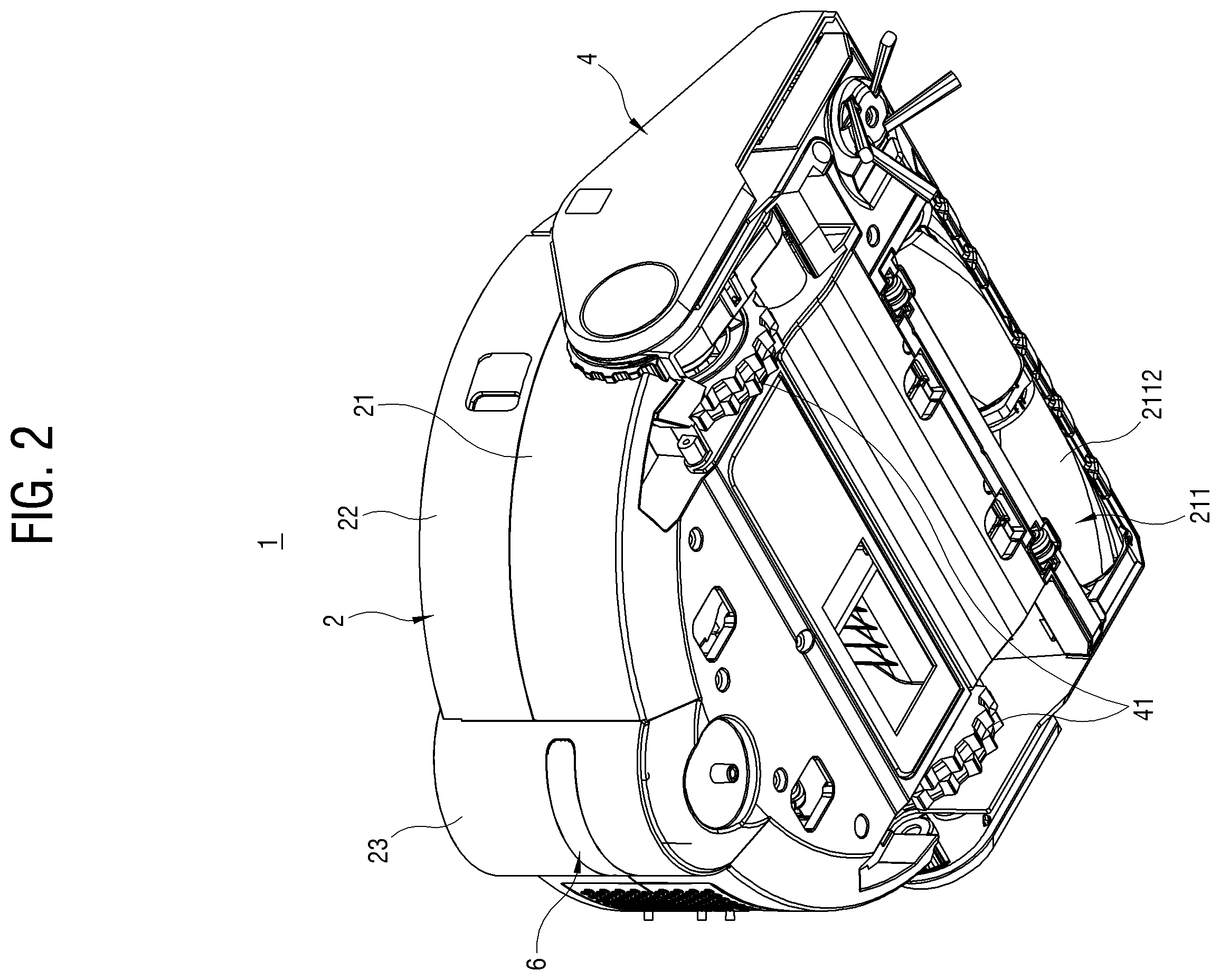 Patent US12426751 Figure 2 – Robot cleaner