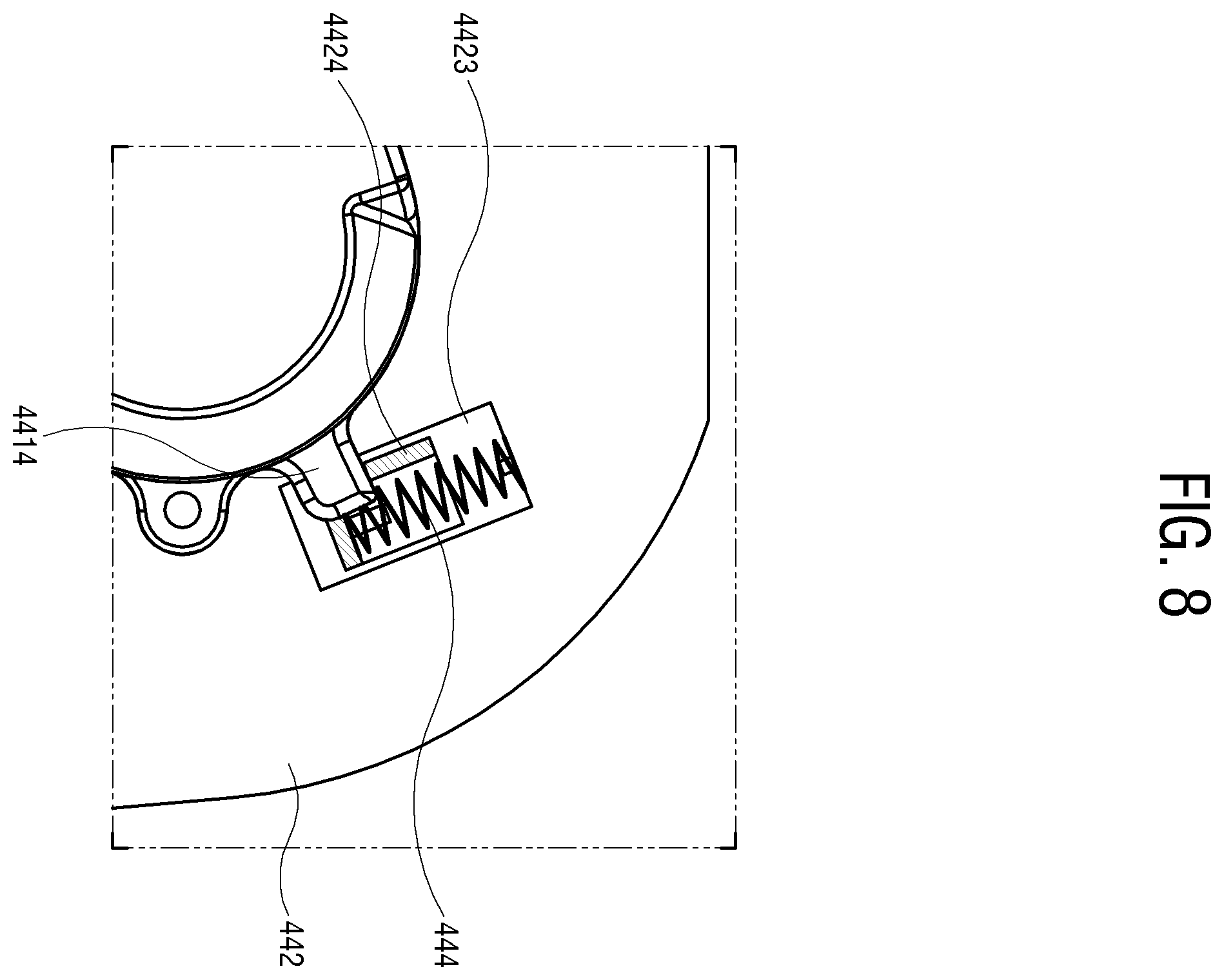 Patent US12426751 Figure 8 – Robot cleaner