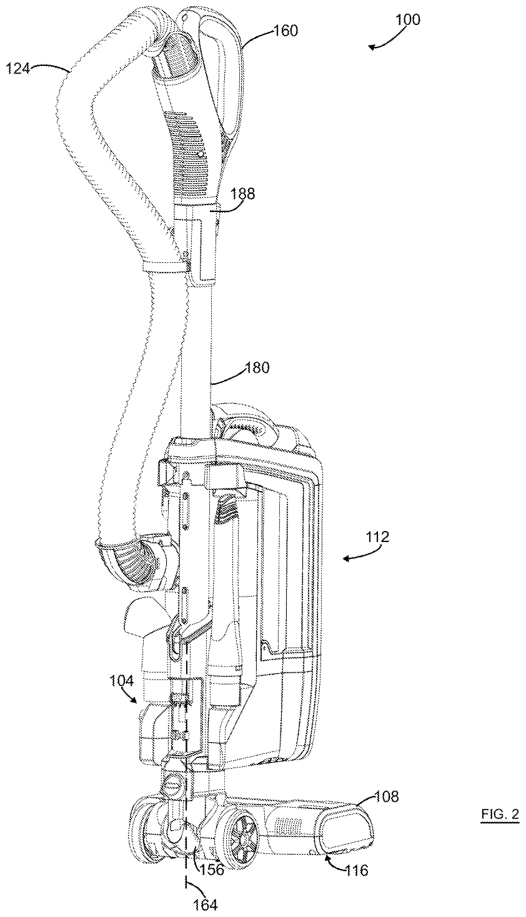 Patent US12426752 Figure 2 – Surface cleaning apparatus