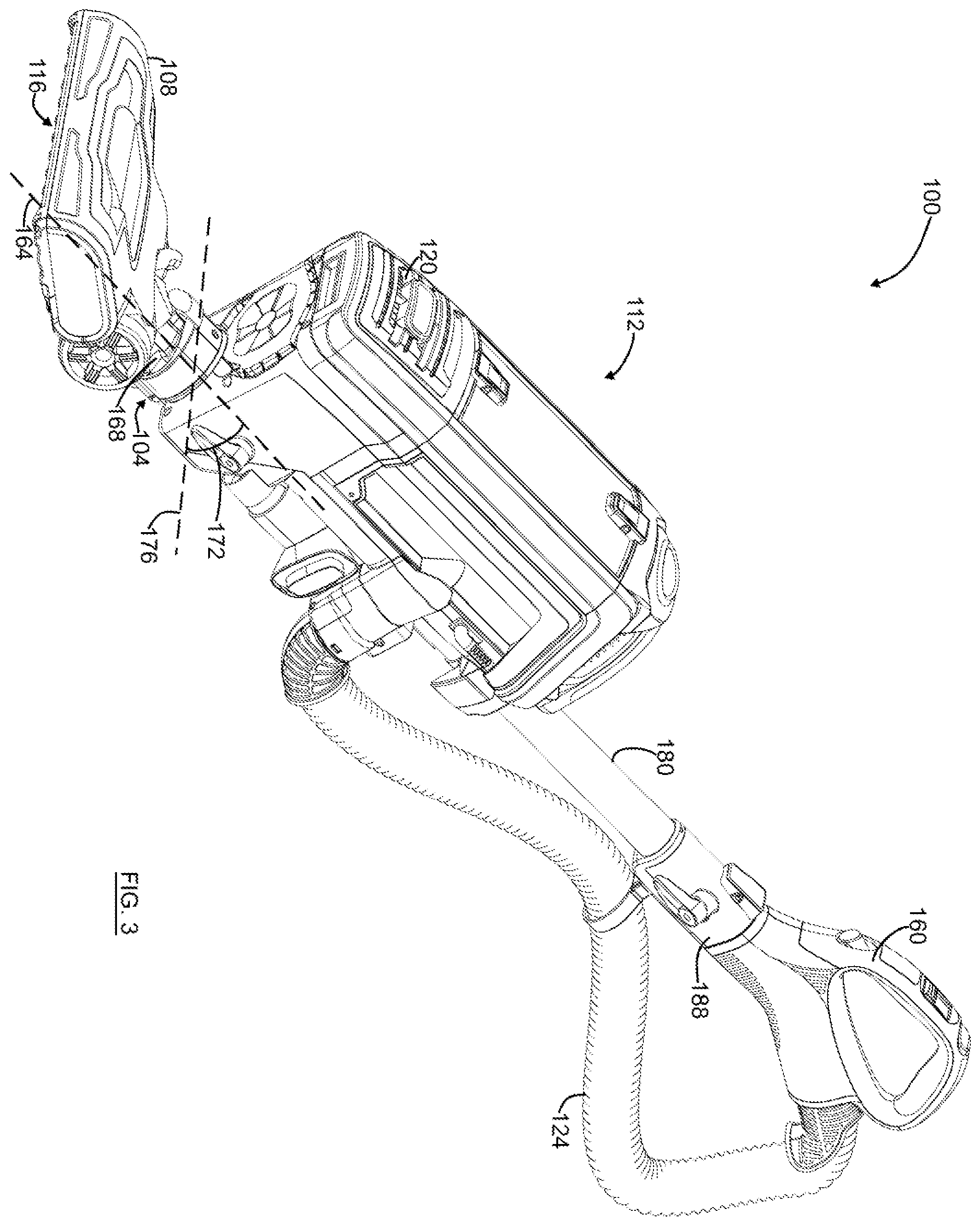 Patent US12426752 Figure 3 – Surface cleaning apparatus
