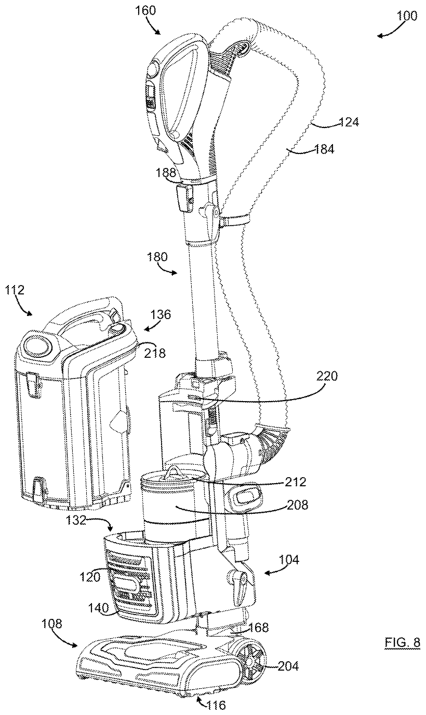 Patent US12426752 Figure 9 – Surface cleaning apparatus