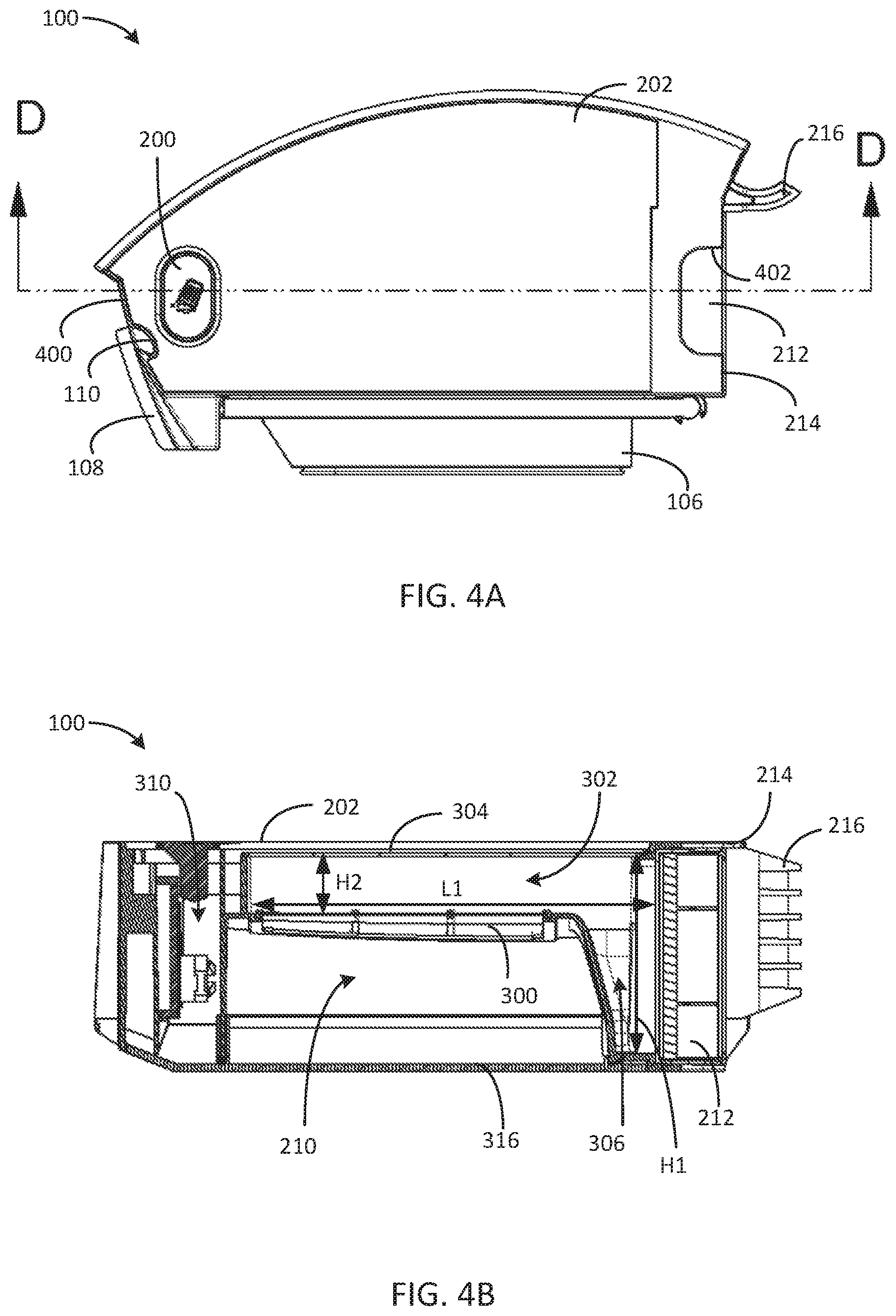Patent US12426753 Figure 4 – Washable bin for a robot vacuum cleaner