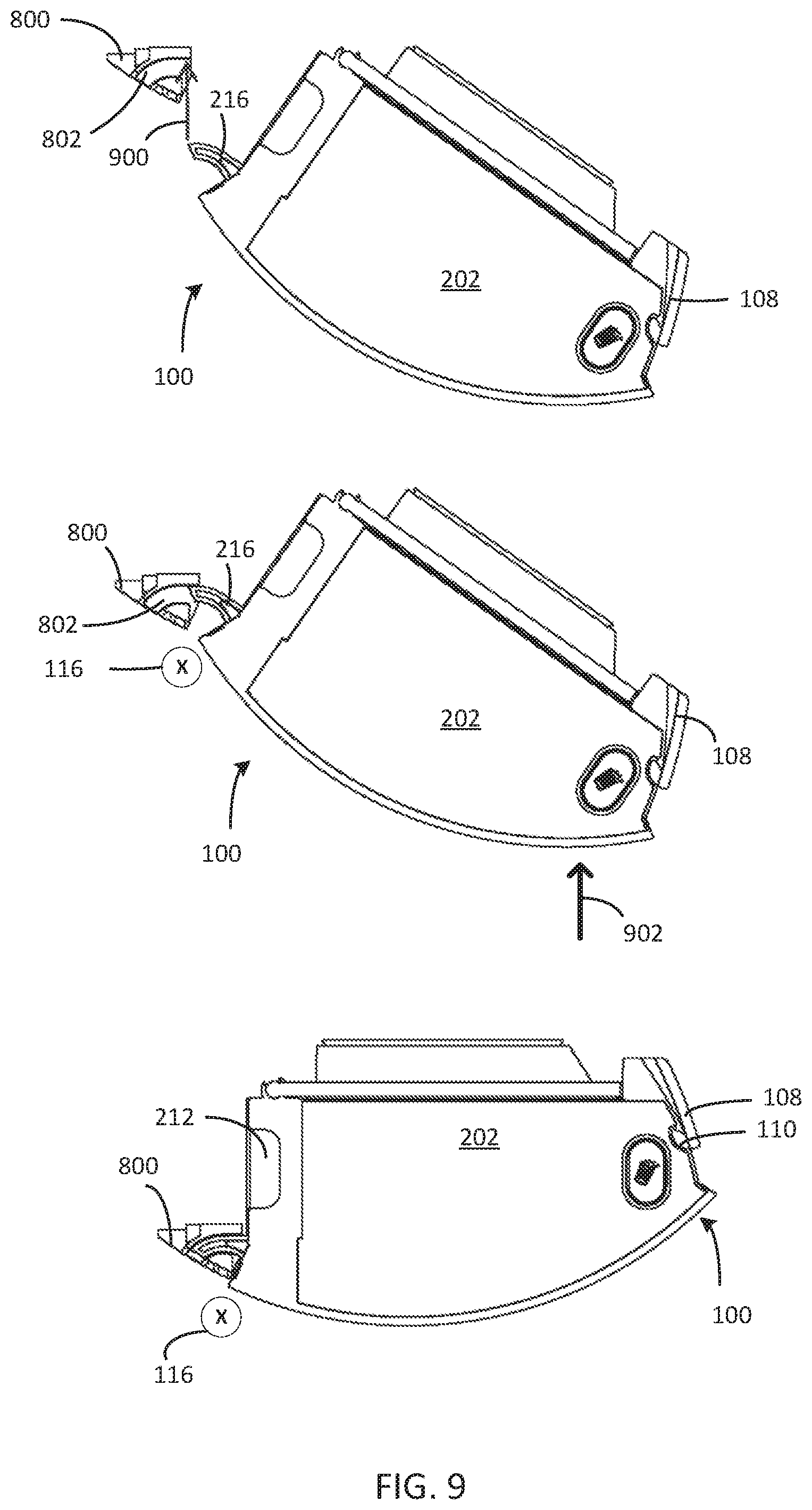 Patent US12426753 Figure 9 – Washable bin for a robot vacuum cleaner