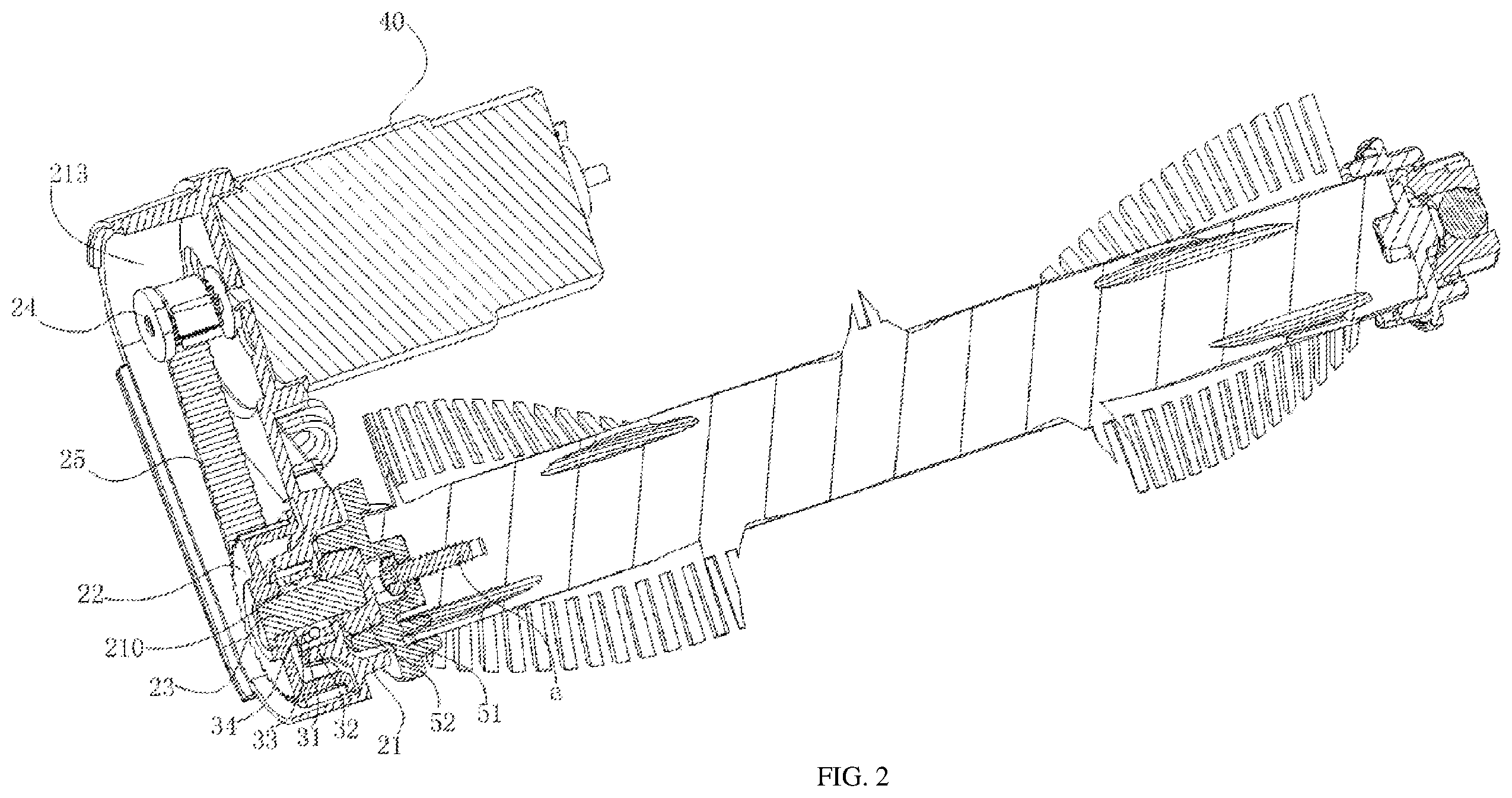 Patent US12426759 Figure 2 – Roller brush assembly and movable device