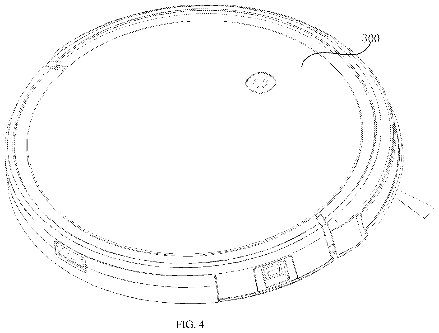 Patent US12426759 Figure 4 – Roller brush assembly and movable device