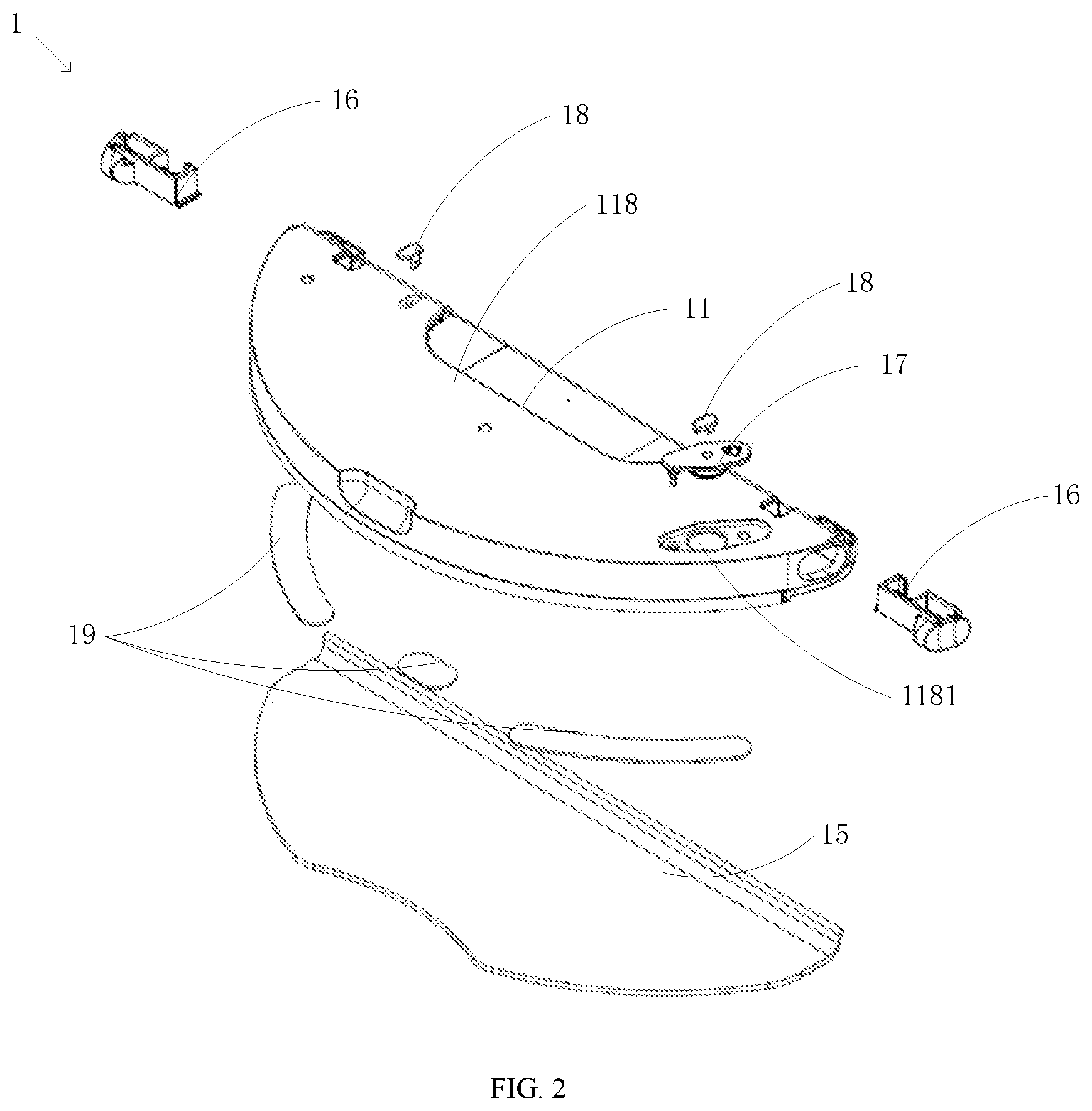 Patent US12426762 Figure 2 – Cleaning device with water pumping device within main water tank