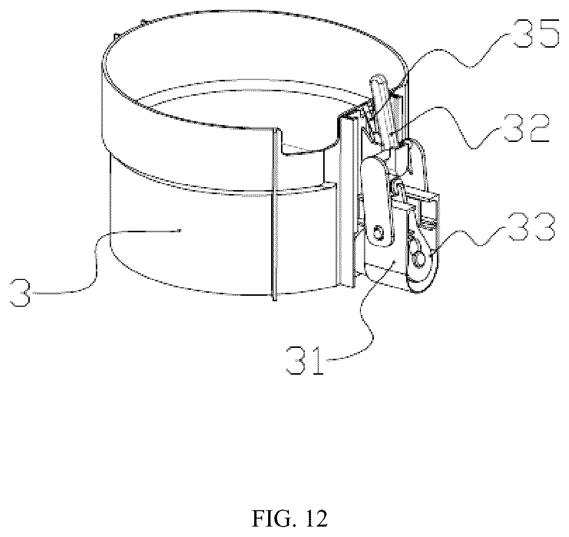 Patent US12426765 Figure 12 – Mop bucket with clean and dirty water separation