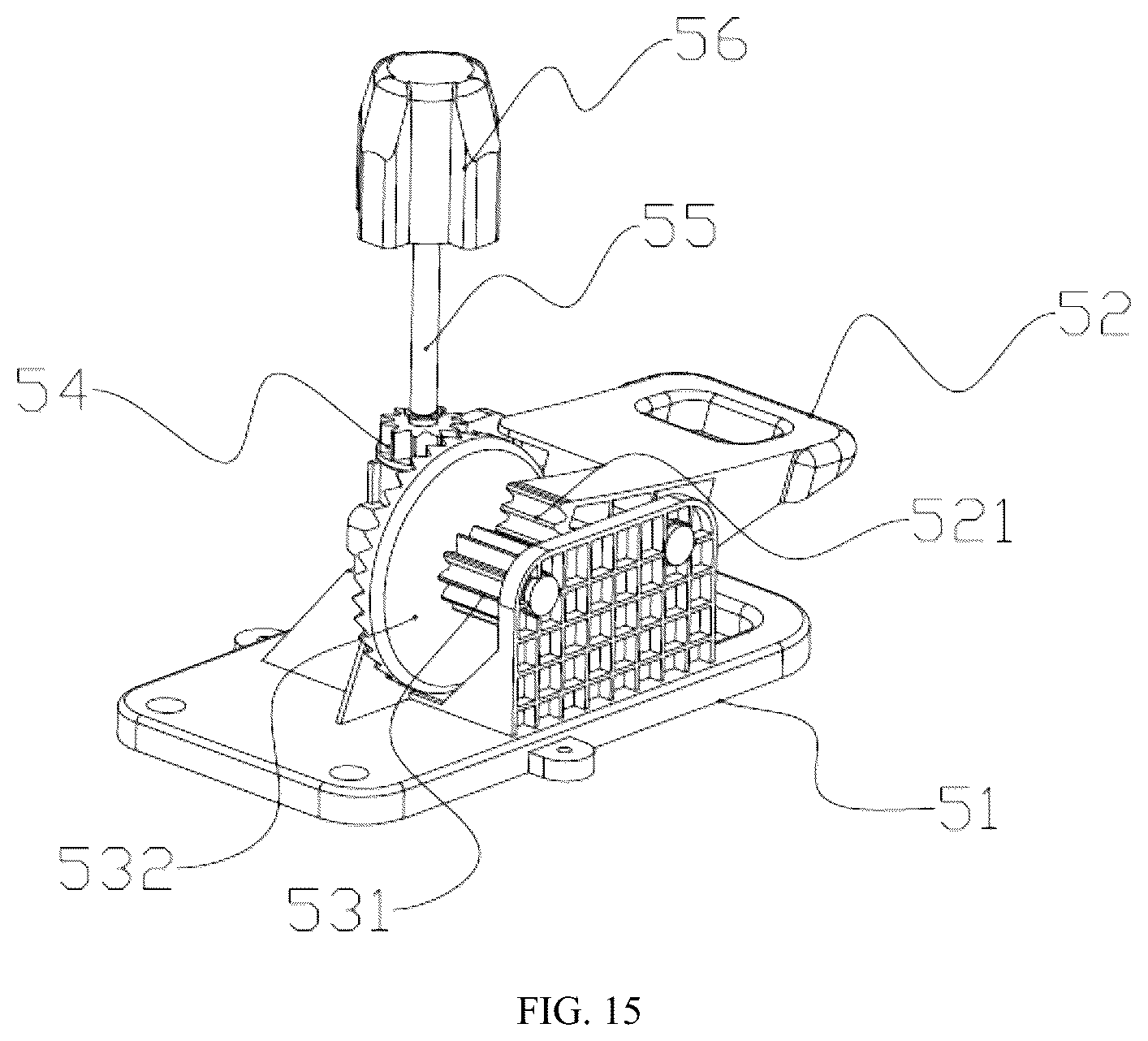 Patent US12426765 Figure 15 – Mop bucket with clean and dirty water separation