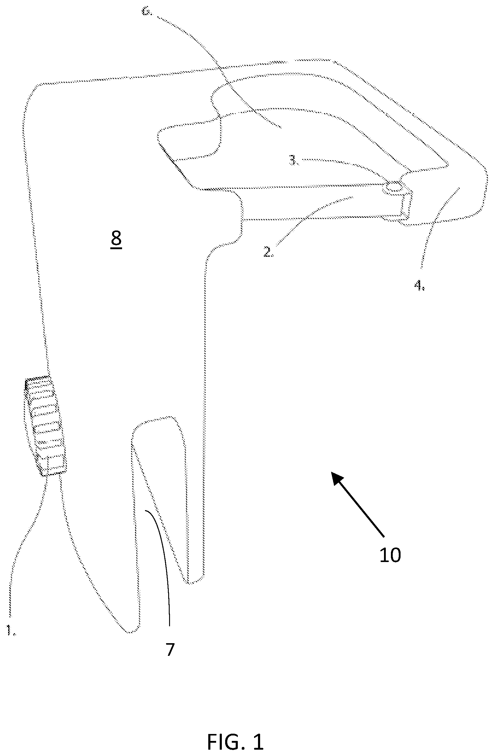 Patent US12426766 Figure 1 – Upright mop holder