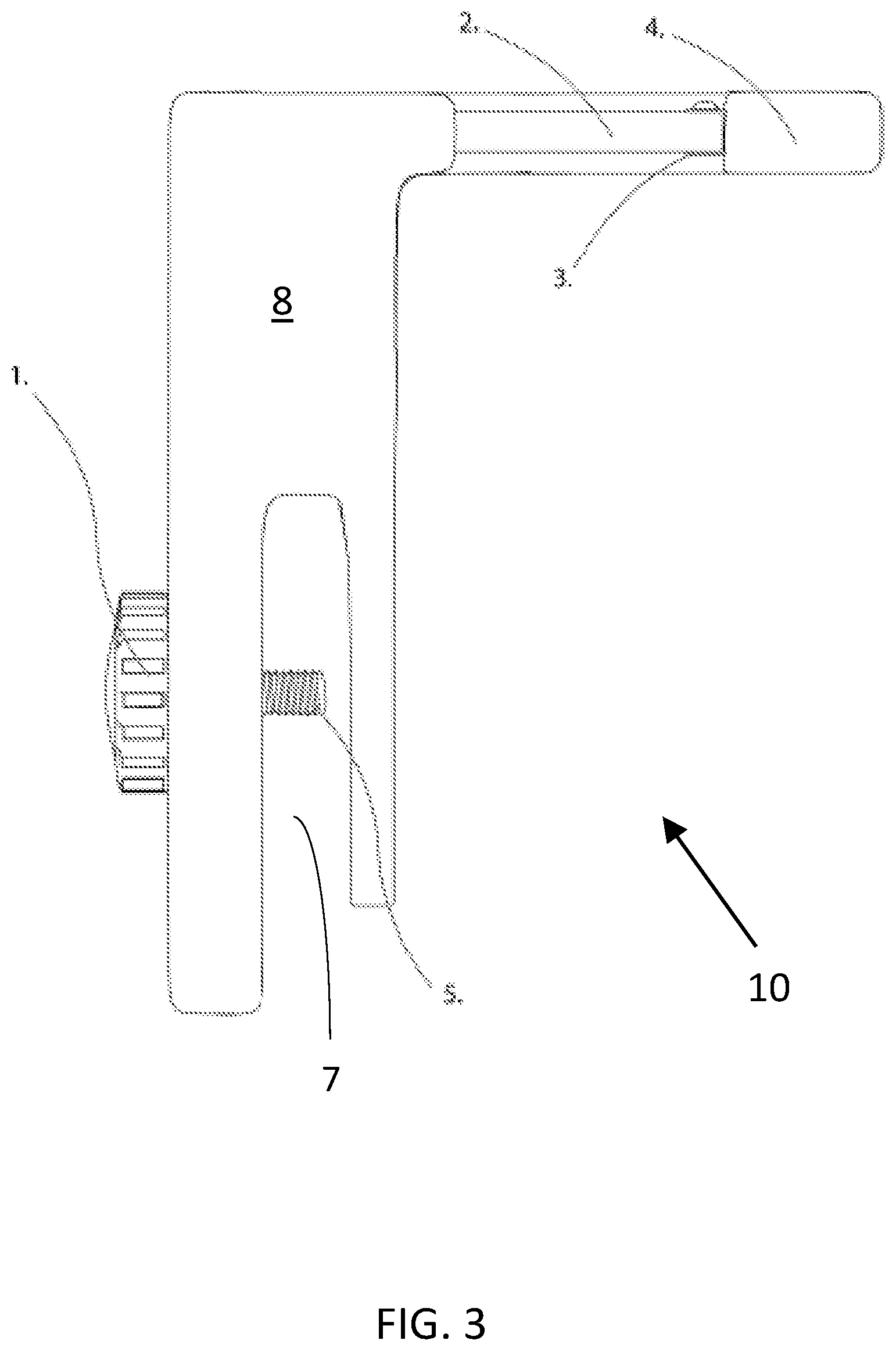 Patent US12426766 Figure 3 – Upright mop holder