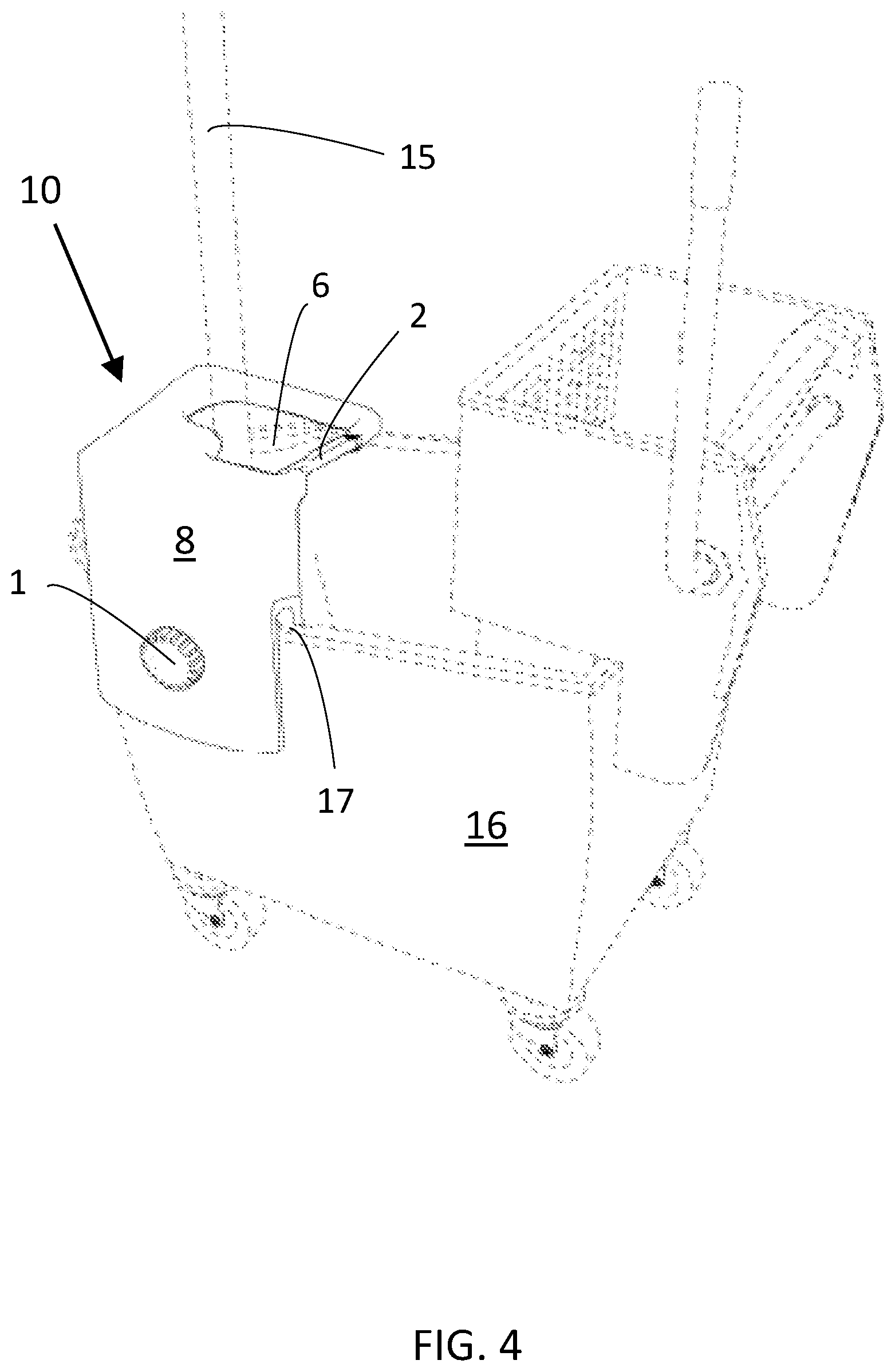 Patent US12426766 Figure 4 – Upright mop holder