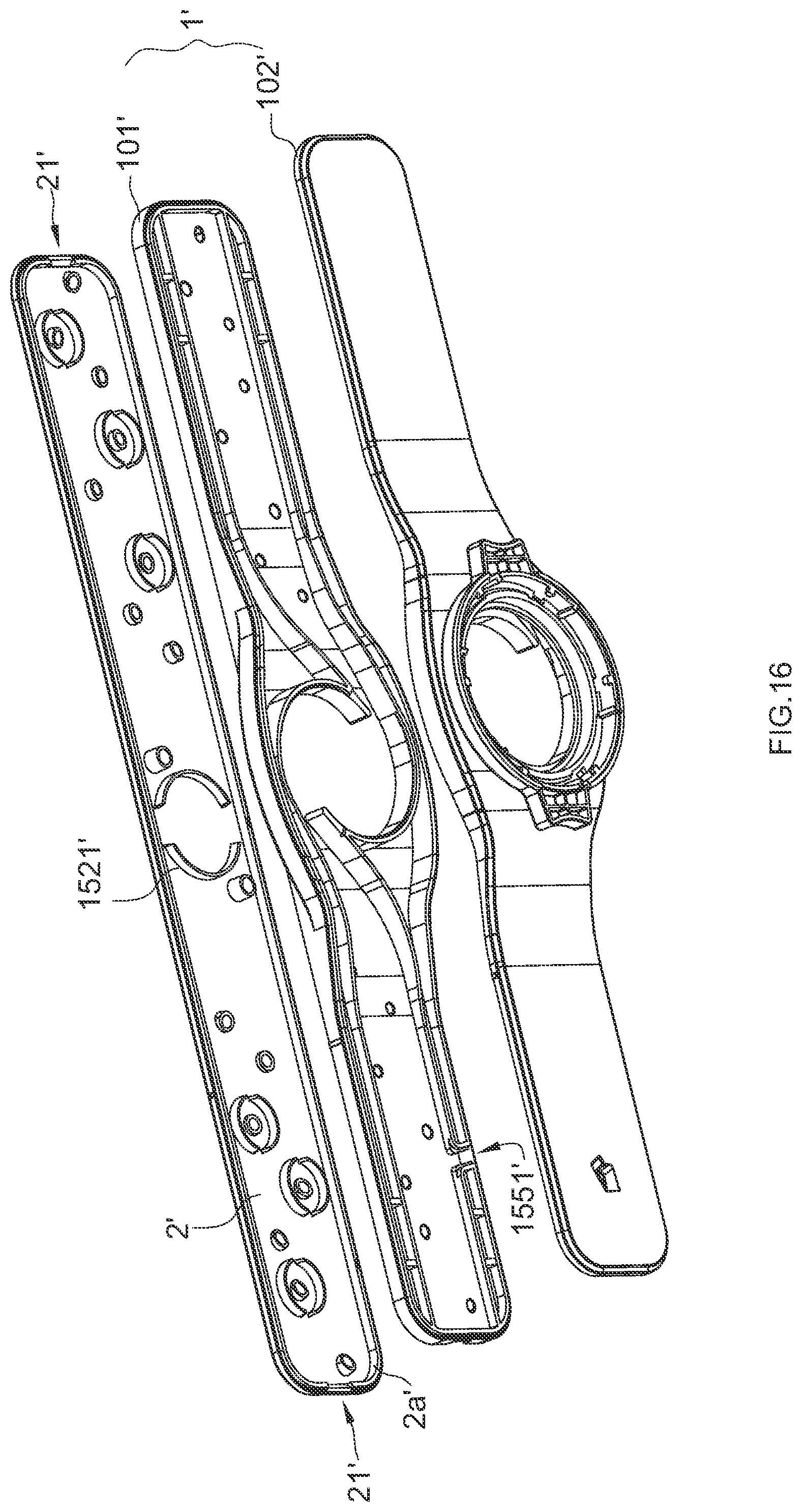 Patent US12426768 Figure 12 – Spray arm, and water pumping mechanism and cleaning machine thereof