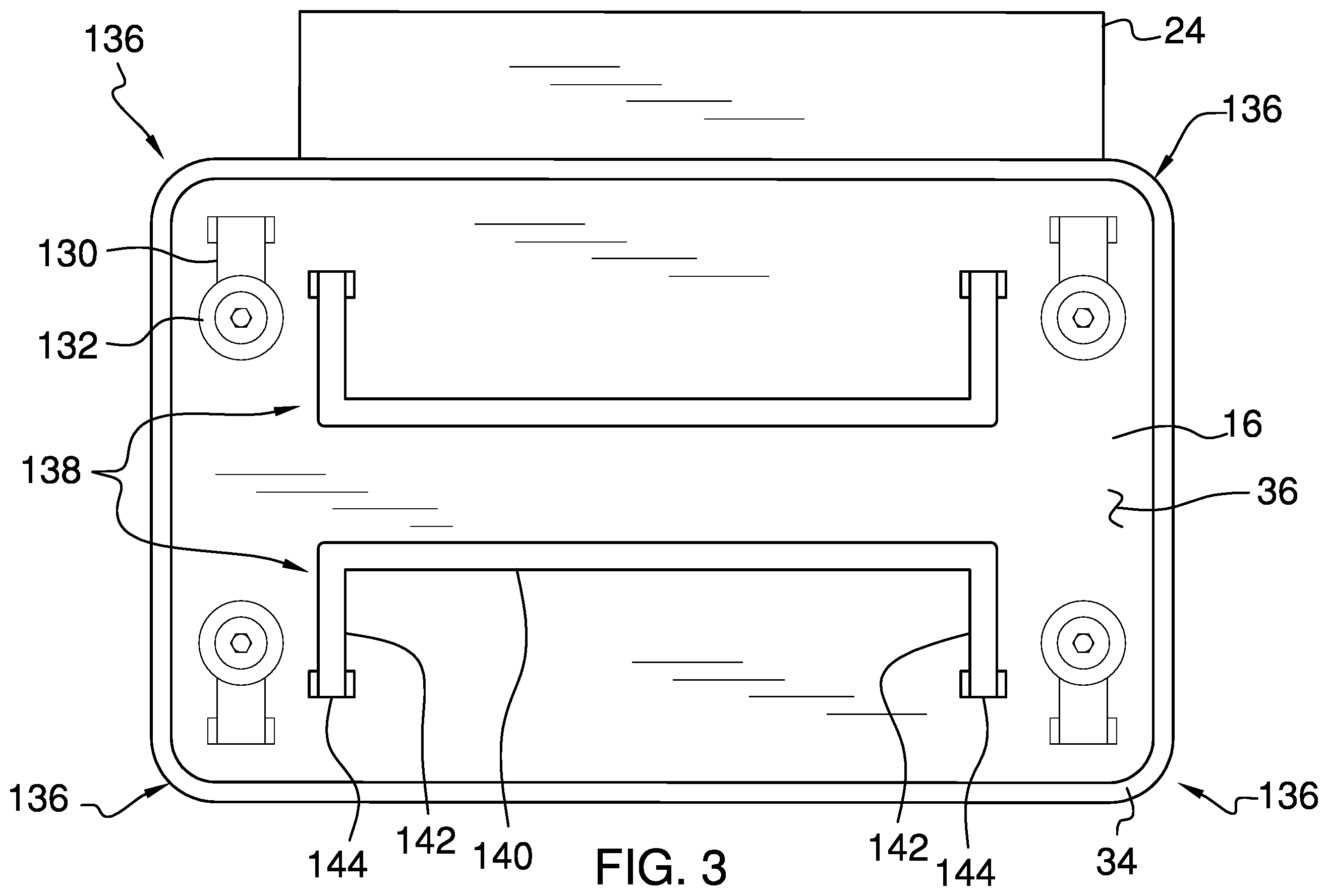 Patent US12426769 Figure 3 – Footwear washing assembly