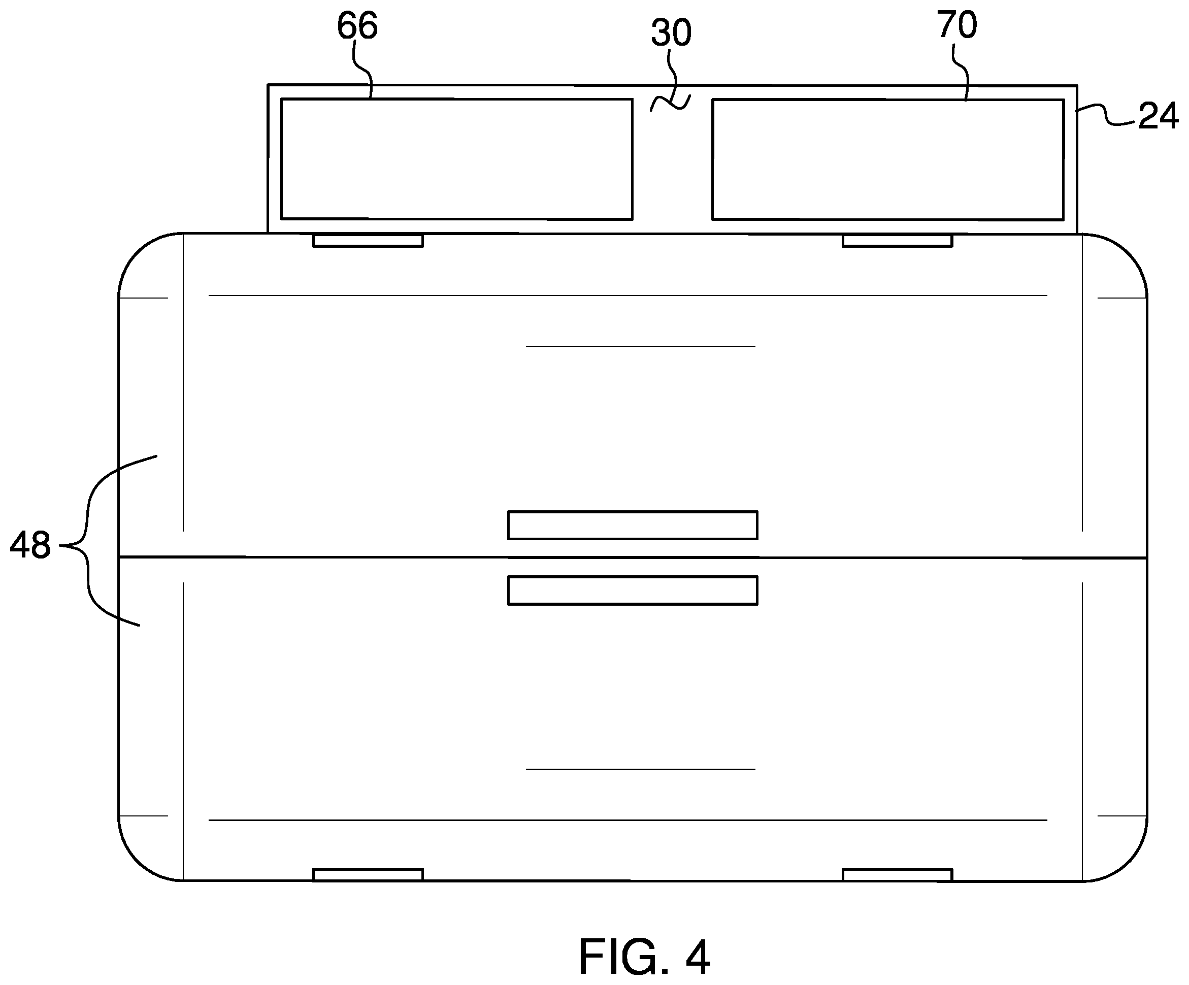 Patent US12426769 Figure 4 – Footwear washing assembly