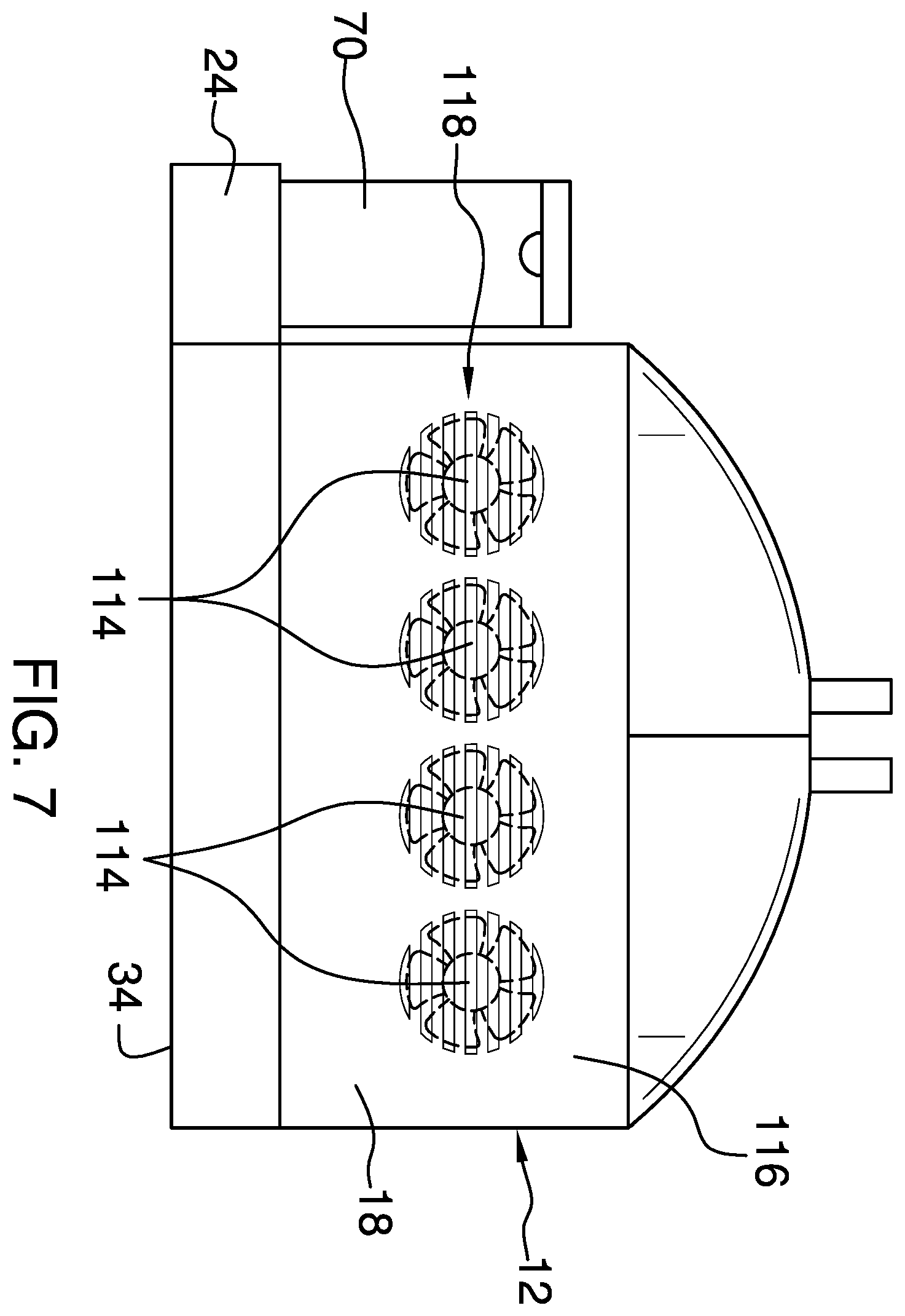 Patent US12426769 Figure 7 – Footwear washing assembly
