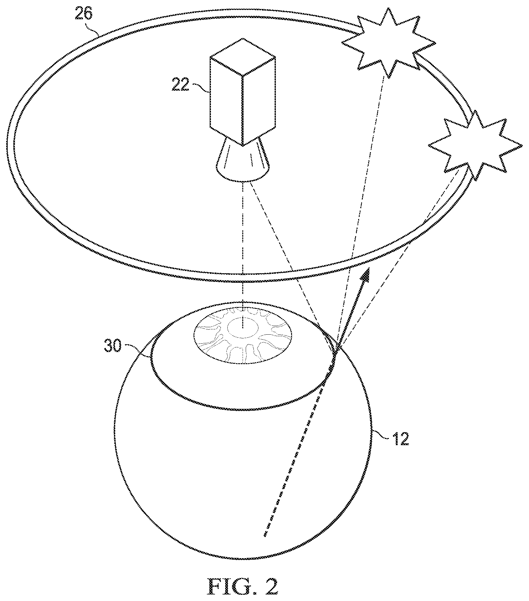 Patent US12426780 Figure 2 – Placido pattern for a corneal topographer