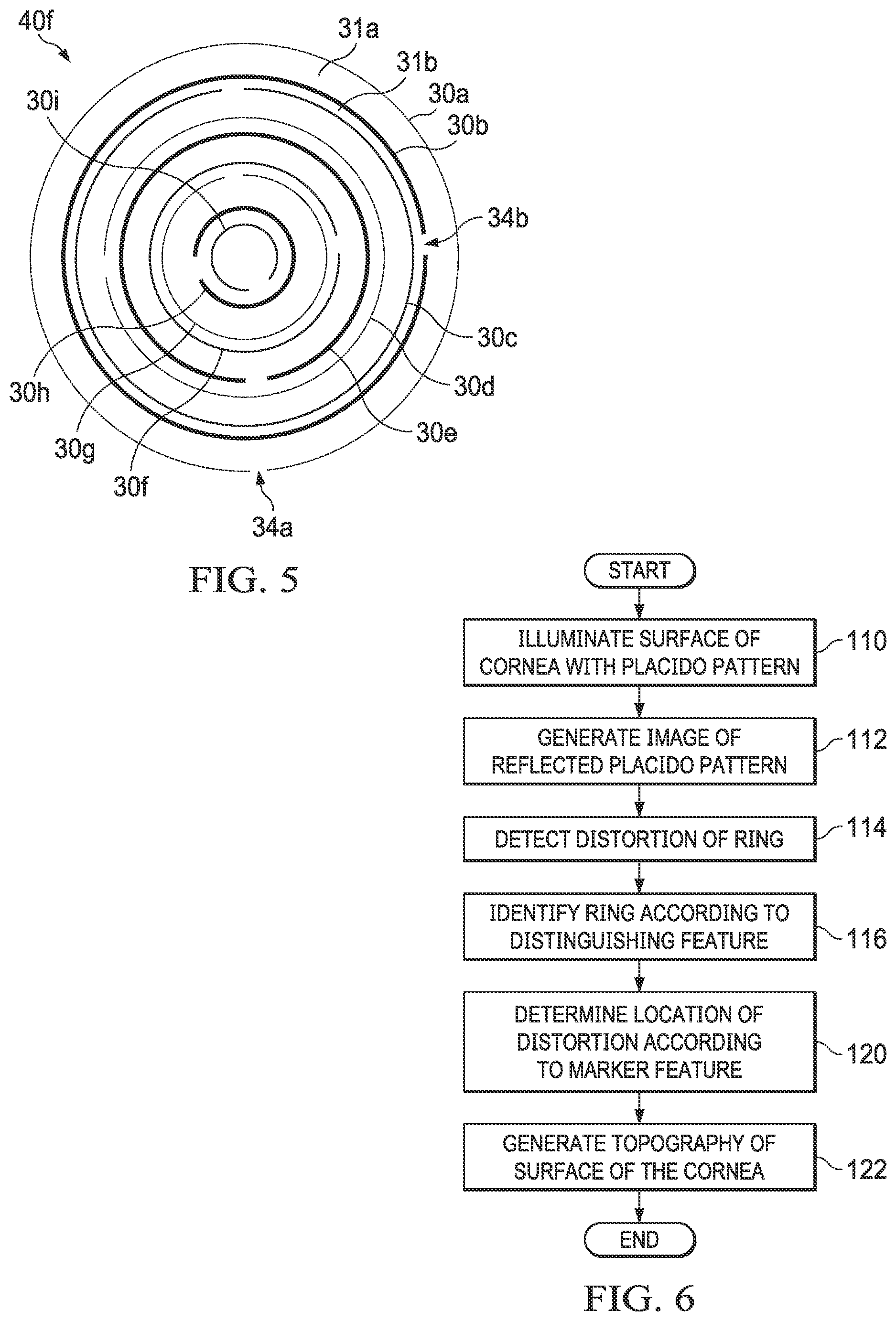 Patent US12426780 Figure 5 – Placido pattern for a corneal topographer