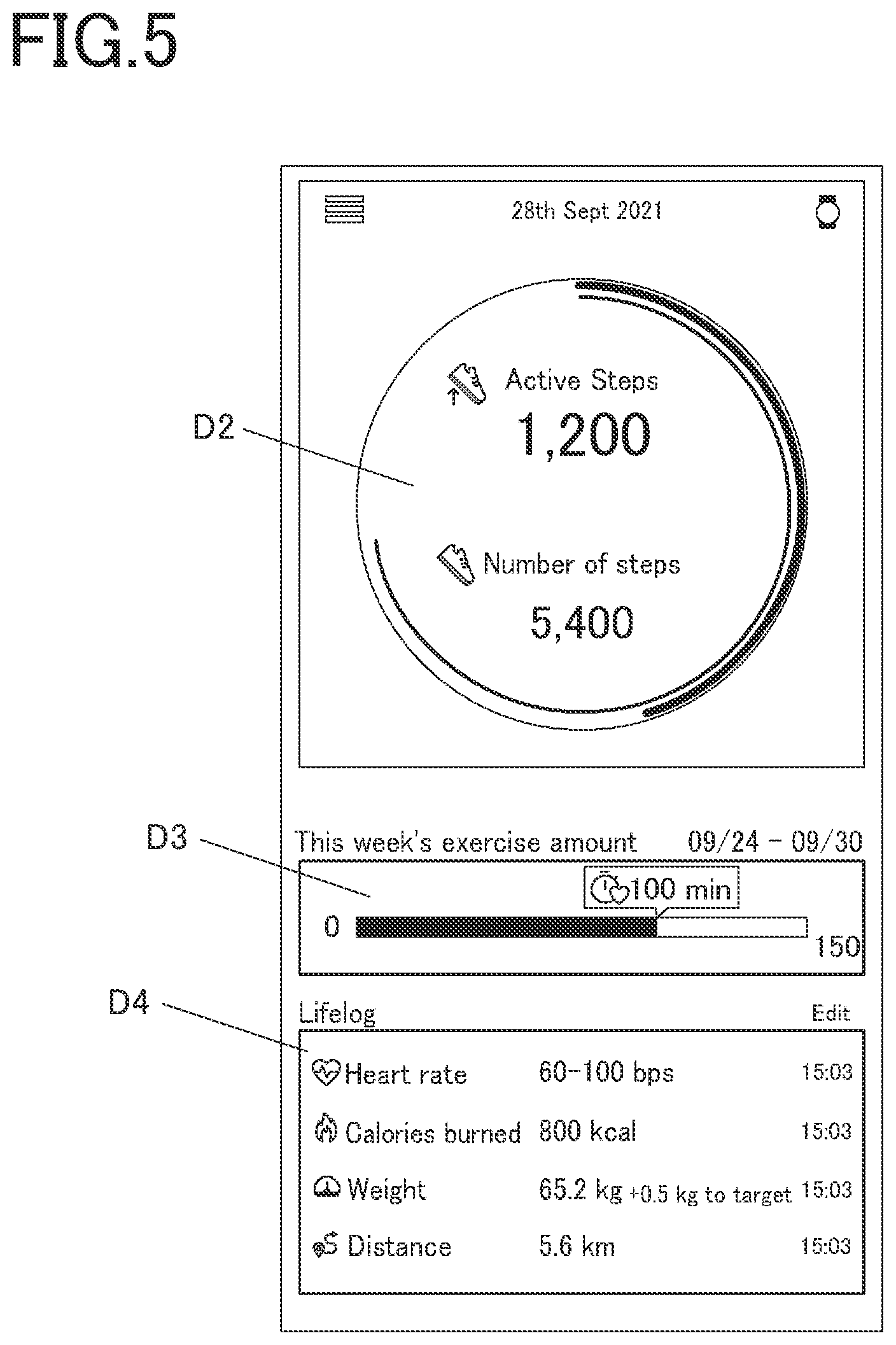 Patent US12426806 Figure 5 – Display control method, display control device and storage medium