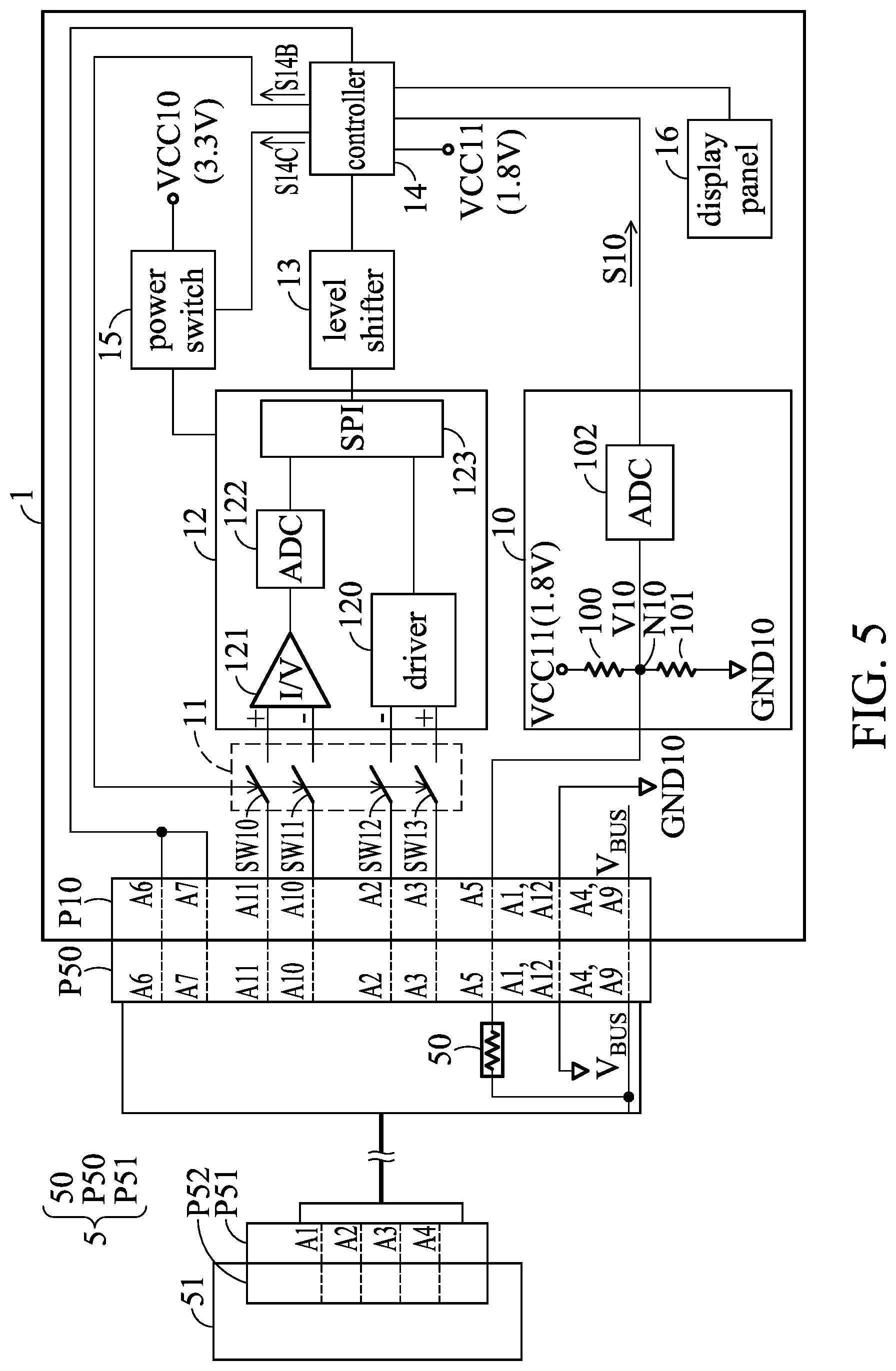 Patent US12426814 Figure 5 – Vital-sign sensors