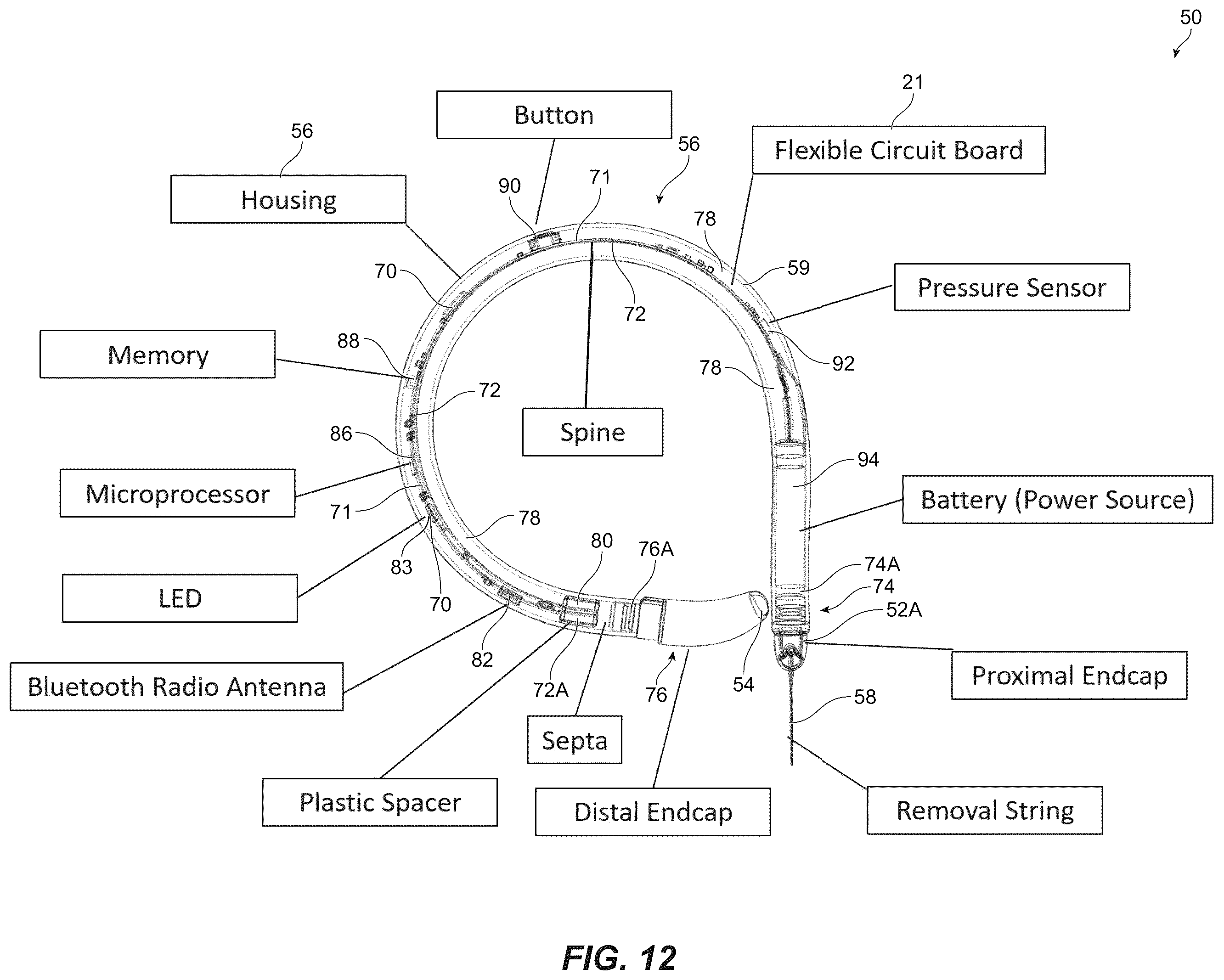 Patent US12426817 Figure 10 – Assembly for deploying a sensor within a bladder