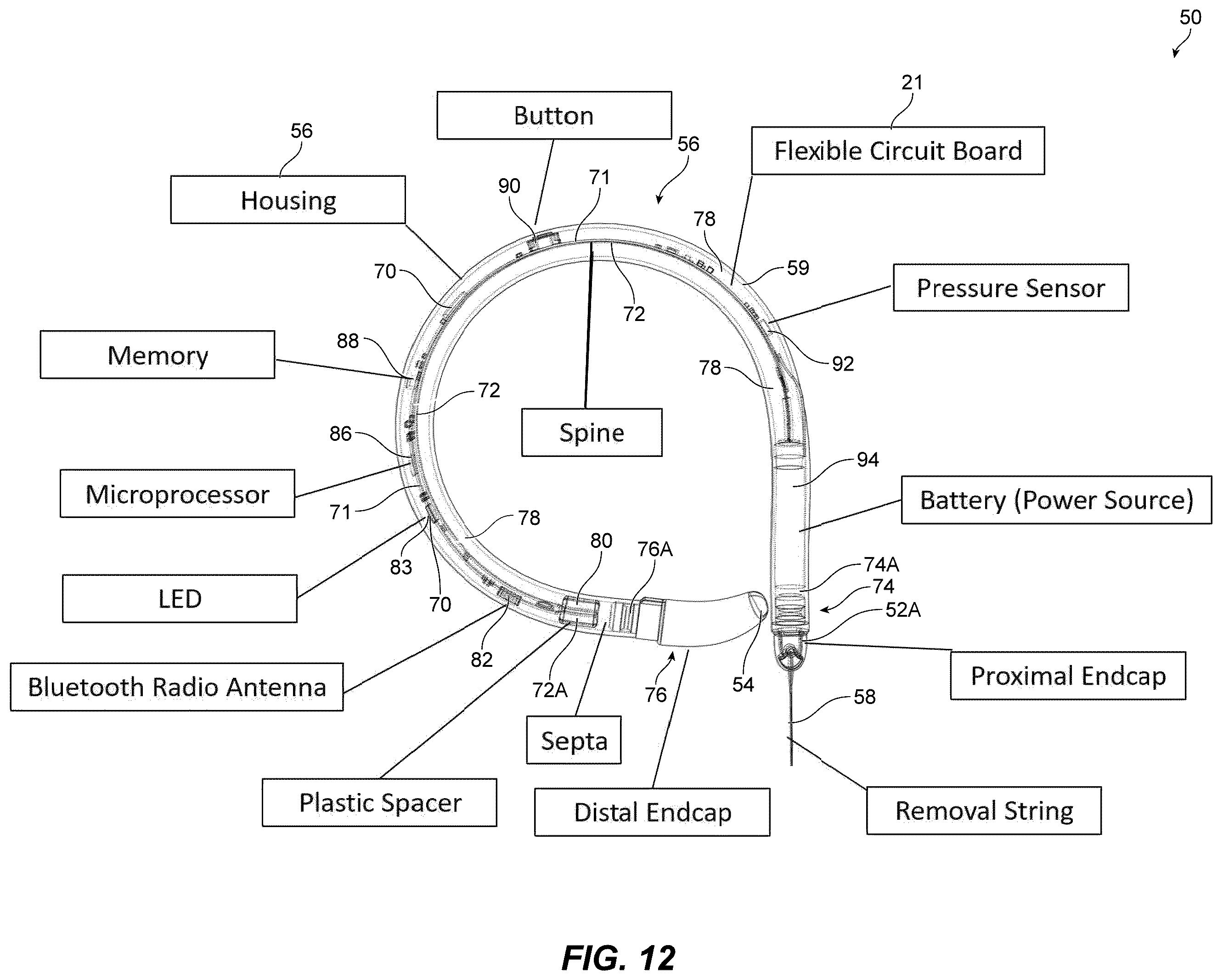 Patent US12426818 Figure 9 – Packaging assembly and method of preparing sensing device for insertion into a body cavity to preserve sterility