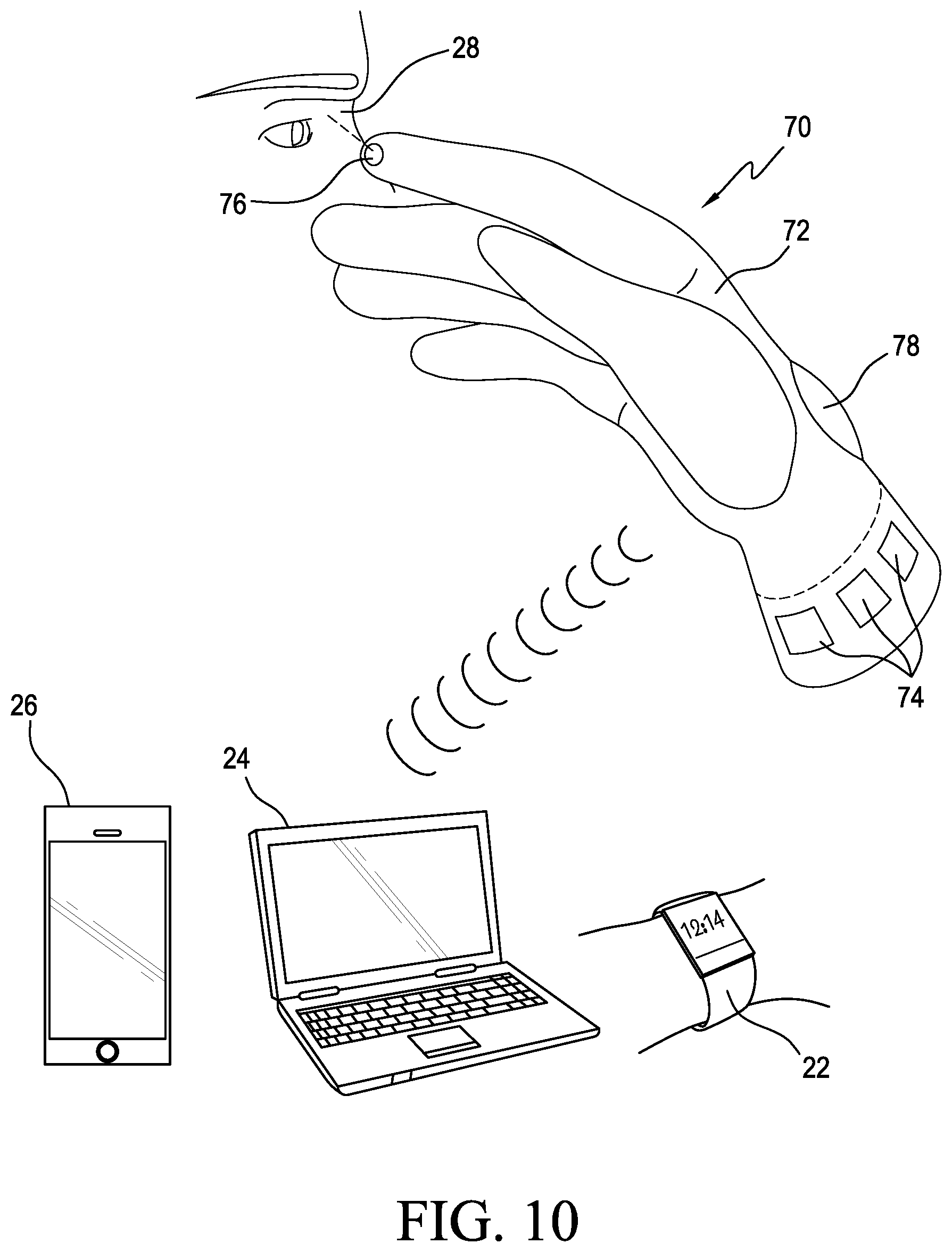 Patent US12426830 Figure 3 – Wearable device configured to support measurement and transmission apparatus