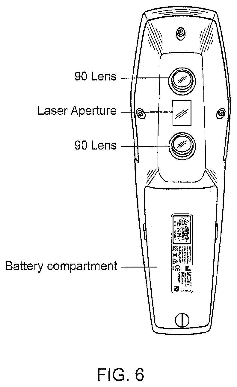 Patent US12426835 Figure 6 – Vein scanner with housing configured for single-handed lifting and use