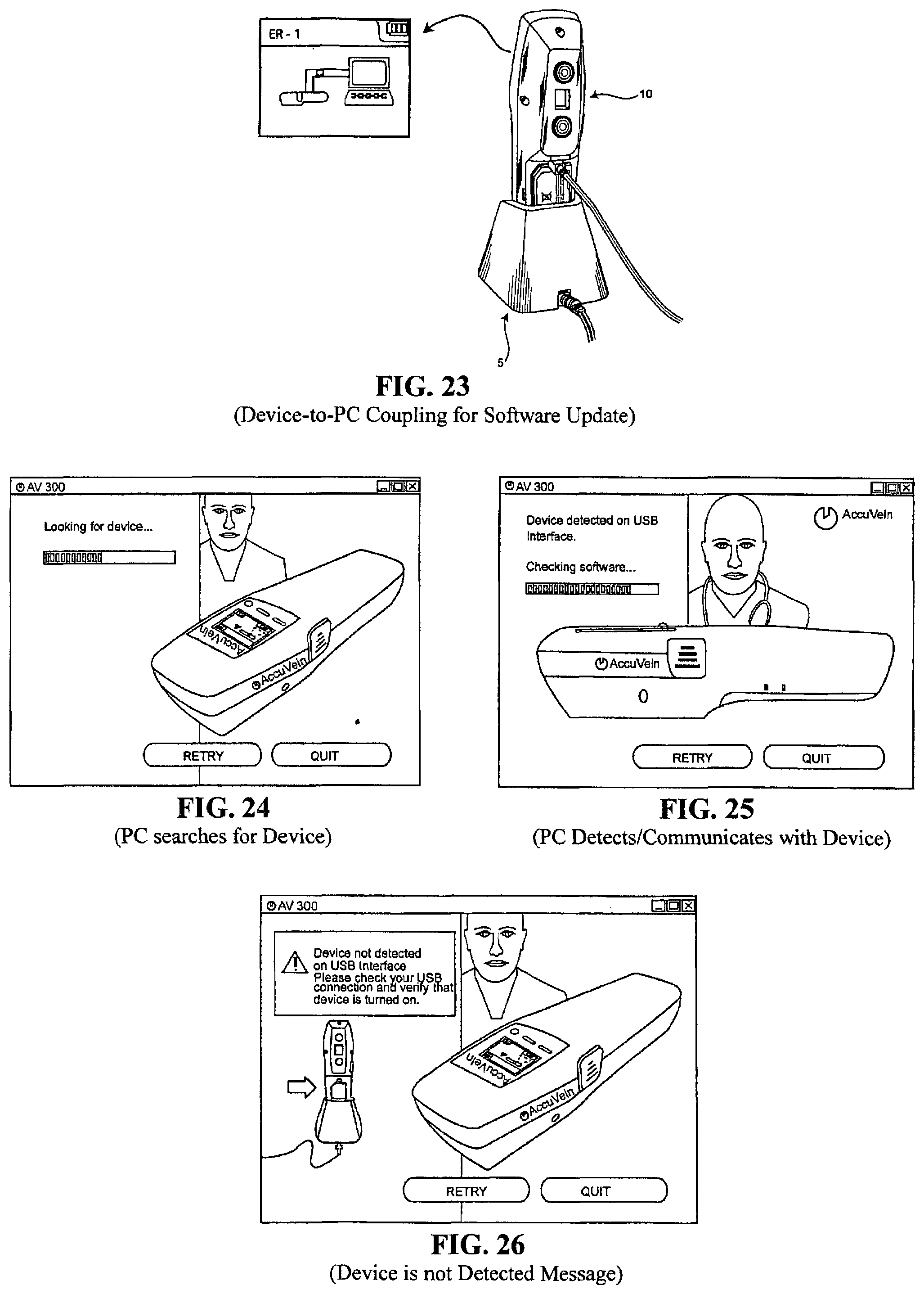 Patent US12426835 Figure 16 – Vein scanner with housing configured for single-handed lifting and use