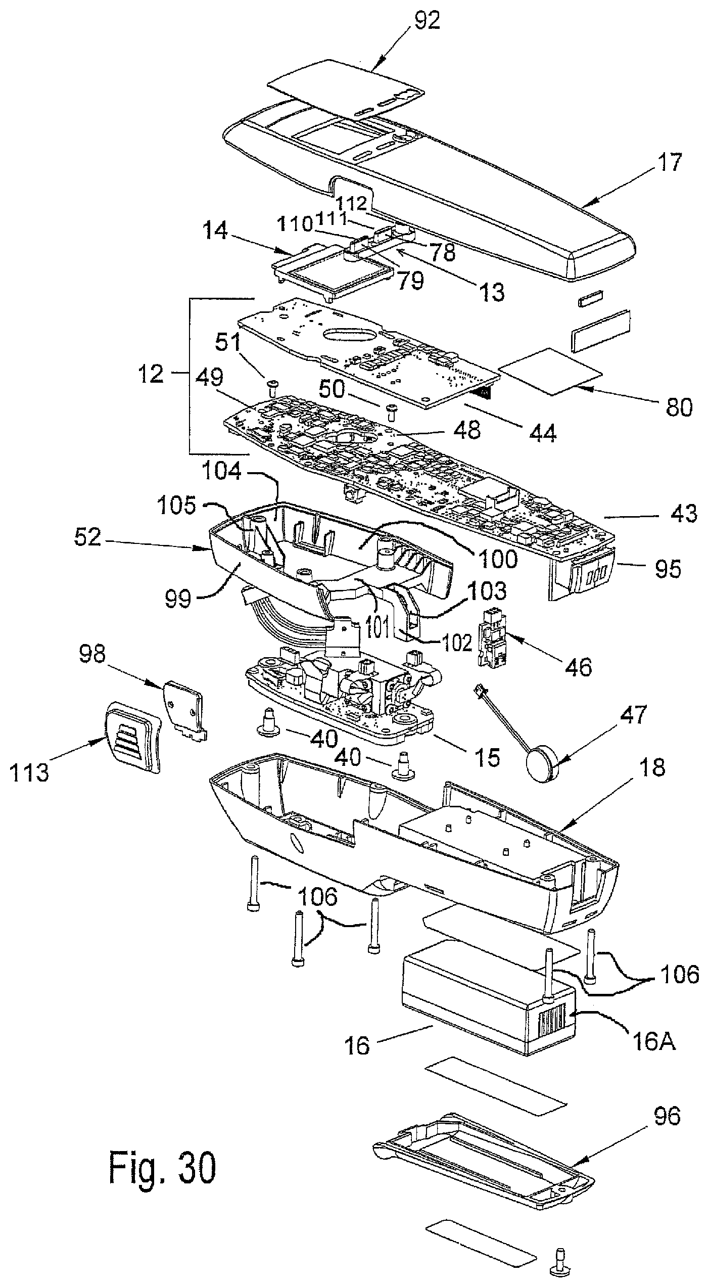 Patent US12426835 Figure 19 – Vein scanner with housing configured for single-handed lifting and use