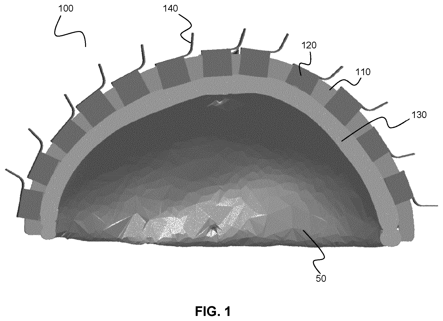 Patent US12426836 Figure 1 – Patient-specific headset for diagnostic and therapeutic transcranial procedures