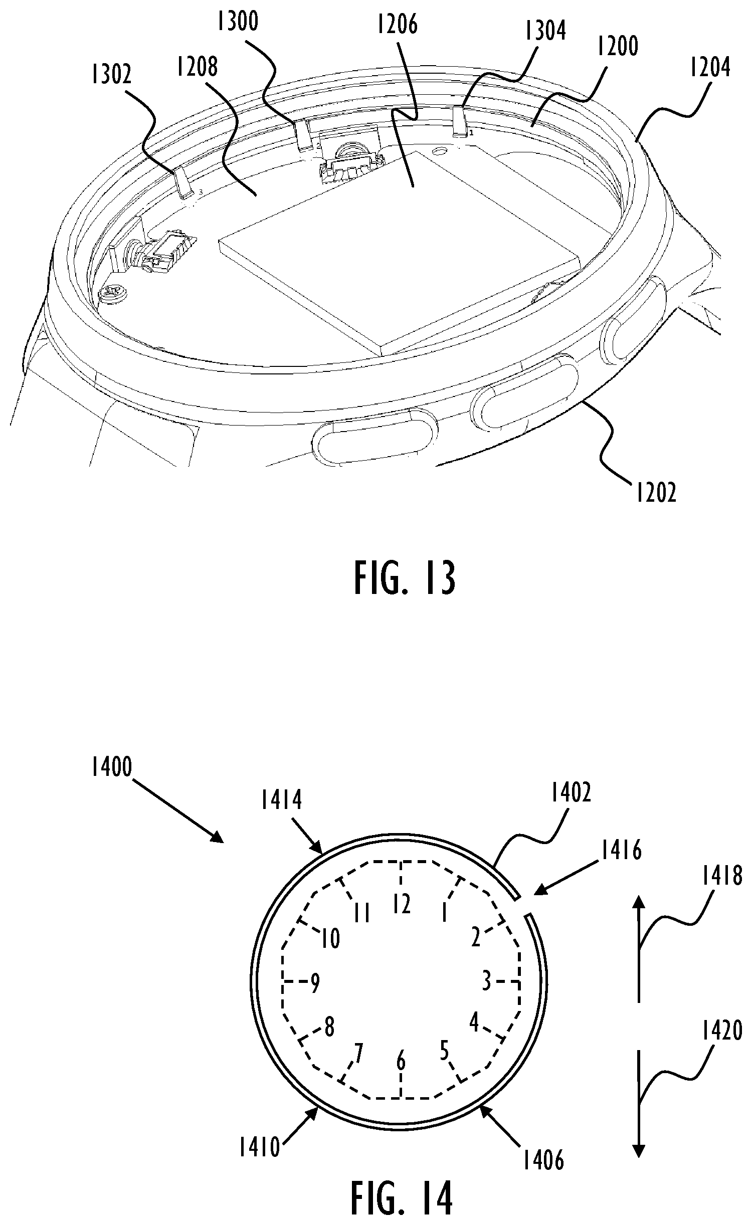 Patent US12426837 Figure 6 – Antenna arrangement for wrist-worn training computer