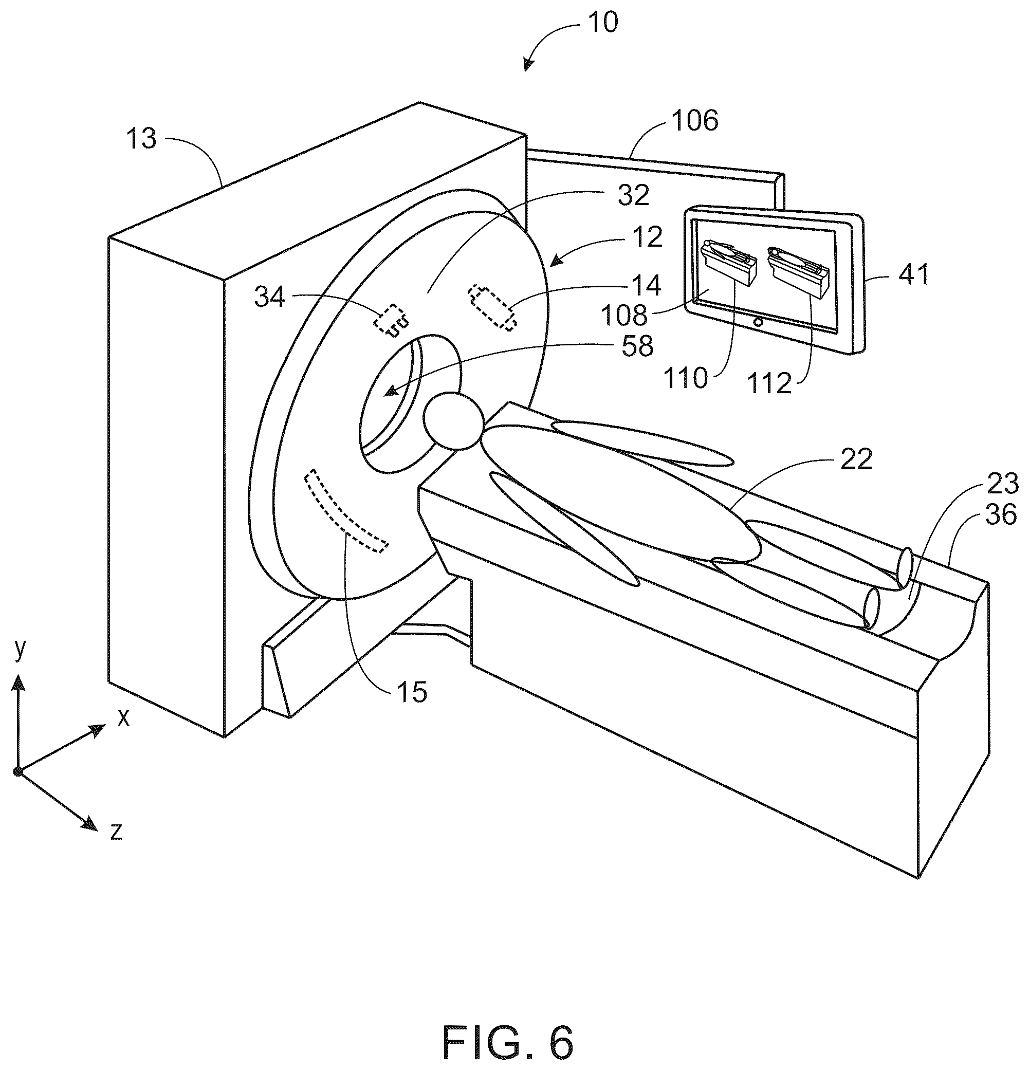 Patent US12426841 Figure 6 – System and method for a LIDAR guided patient positioning apparatus for a computed tomography system