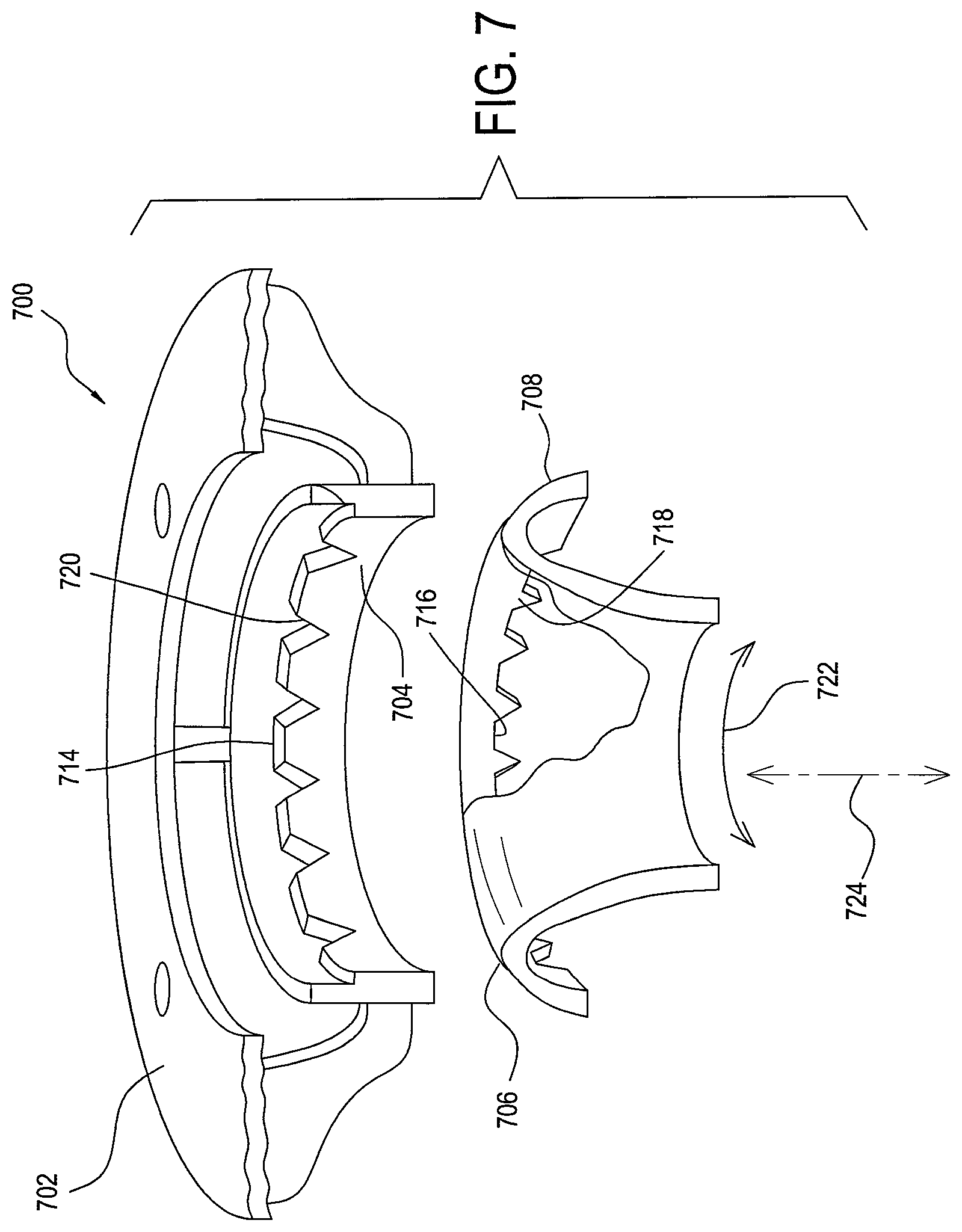Patent US12426844 Figure 7 – Fixturing and support for medical imaging