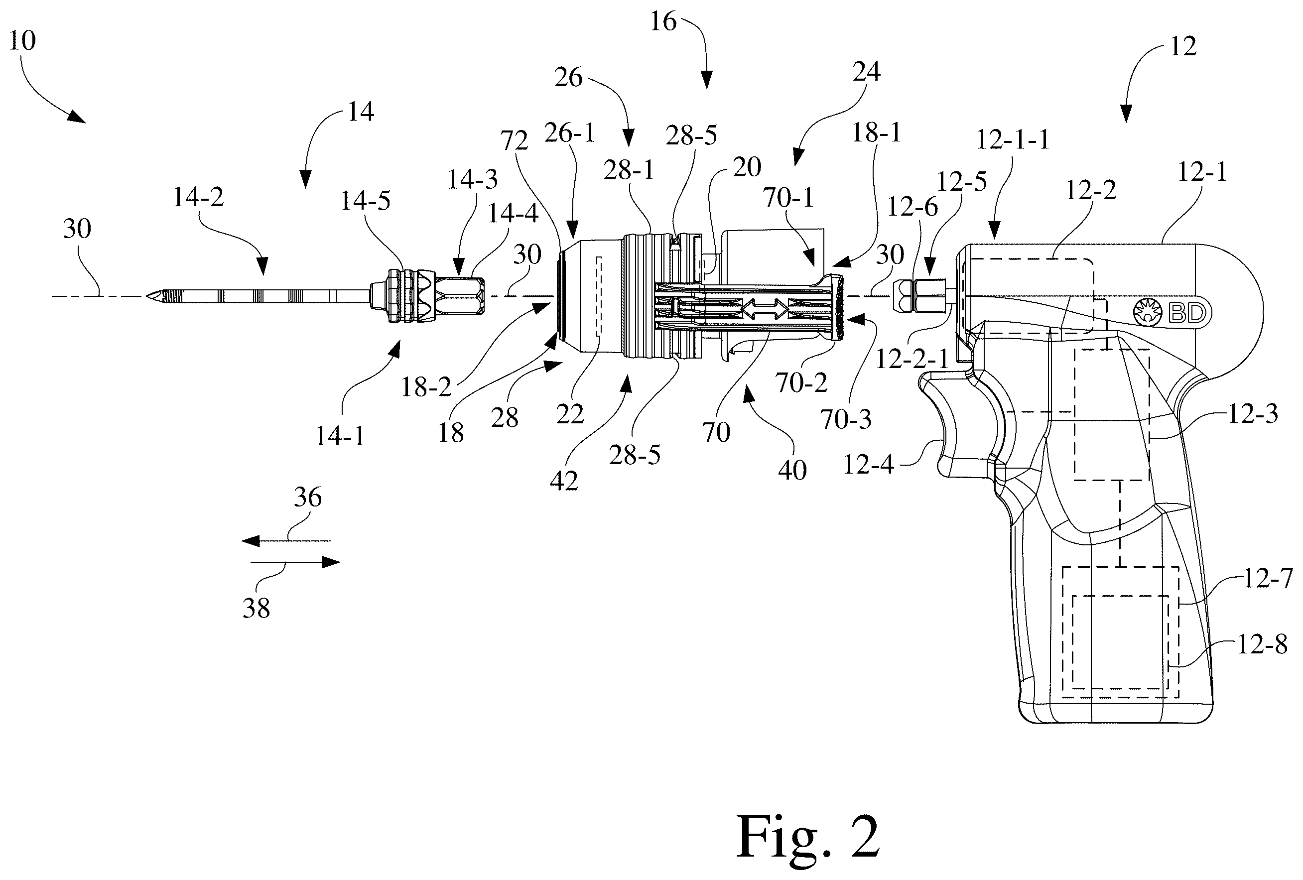 Patent US12426859 Figure 2 – Biopsy system and coupler device for use therewith