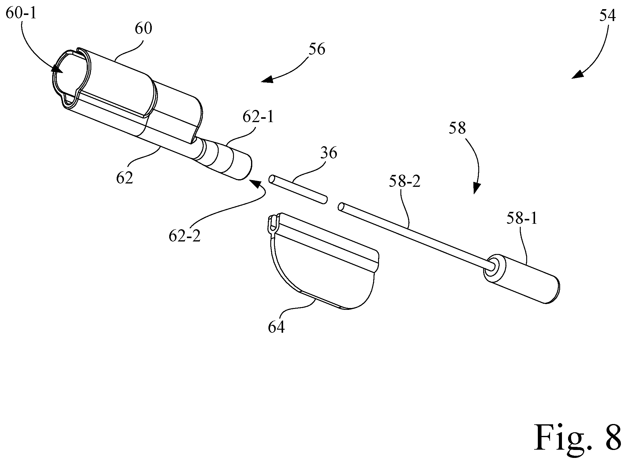 Patent US12426860 Figure 7 – Dual lumen coaxial introducer having integrated tissue marker delivery