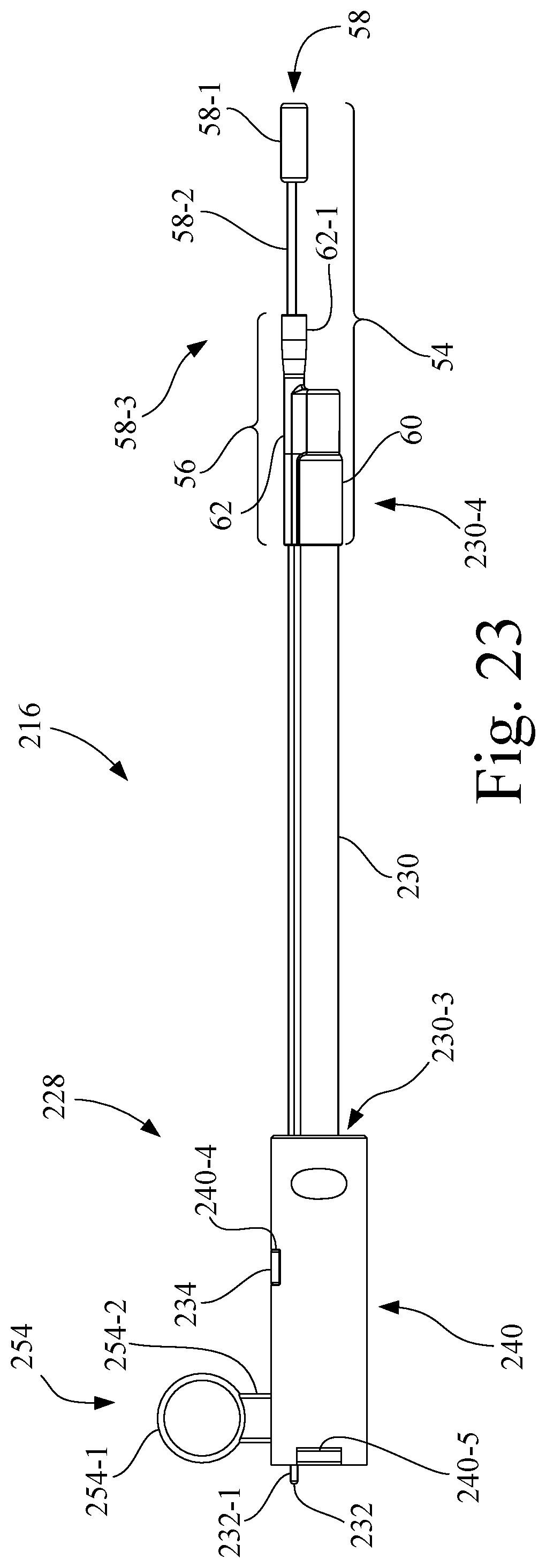 Patent US12426860 Figure 19 – Dual lumen coaxial introducer having integrated tissue marker delivery