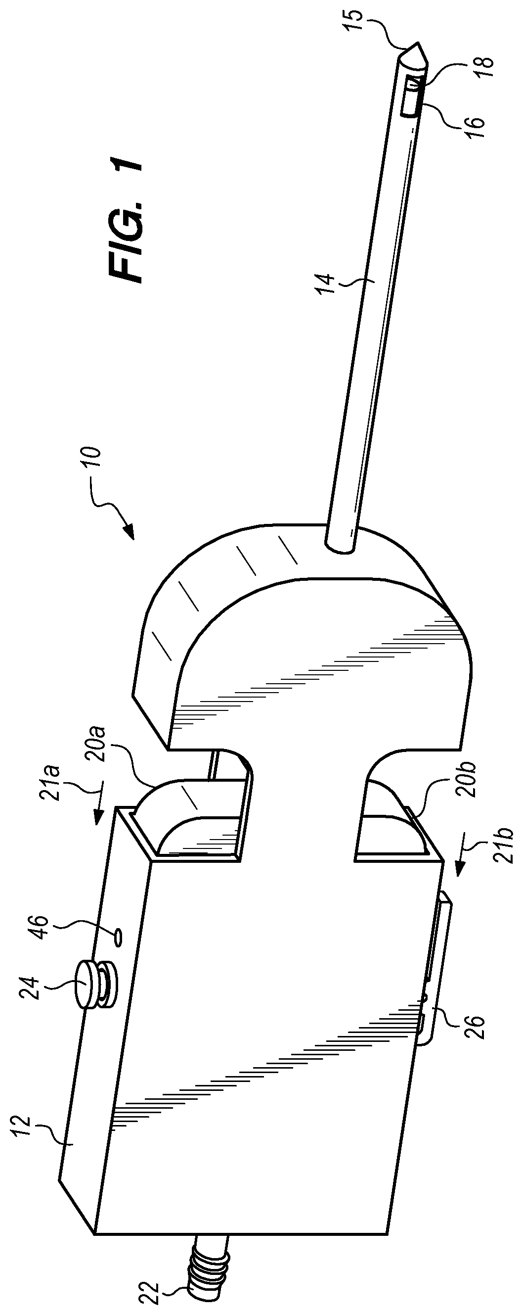 Patent US12426861 Figure 1 – Biopsy device