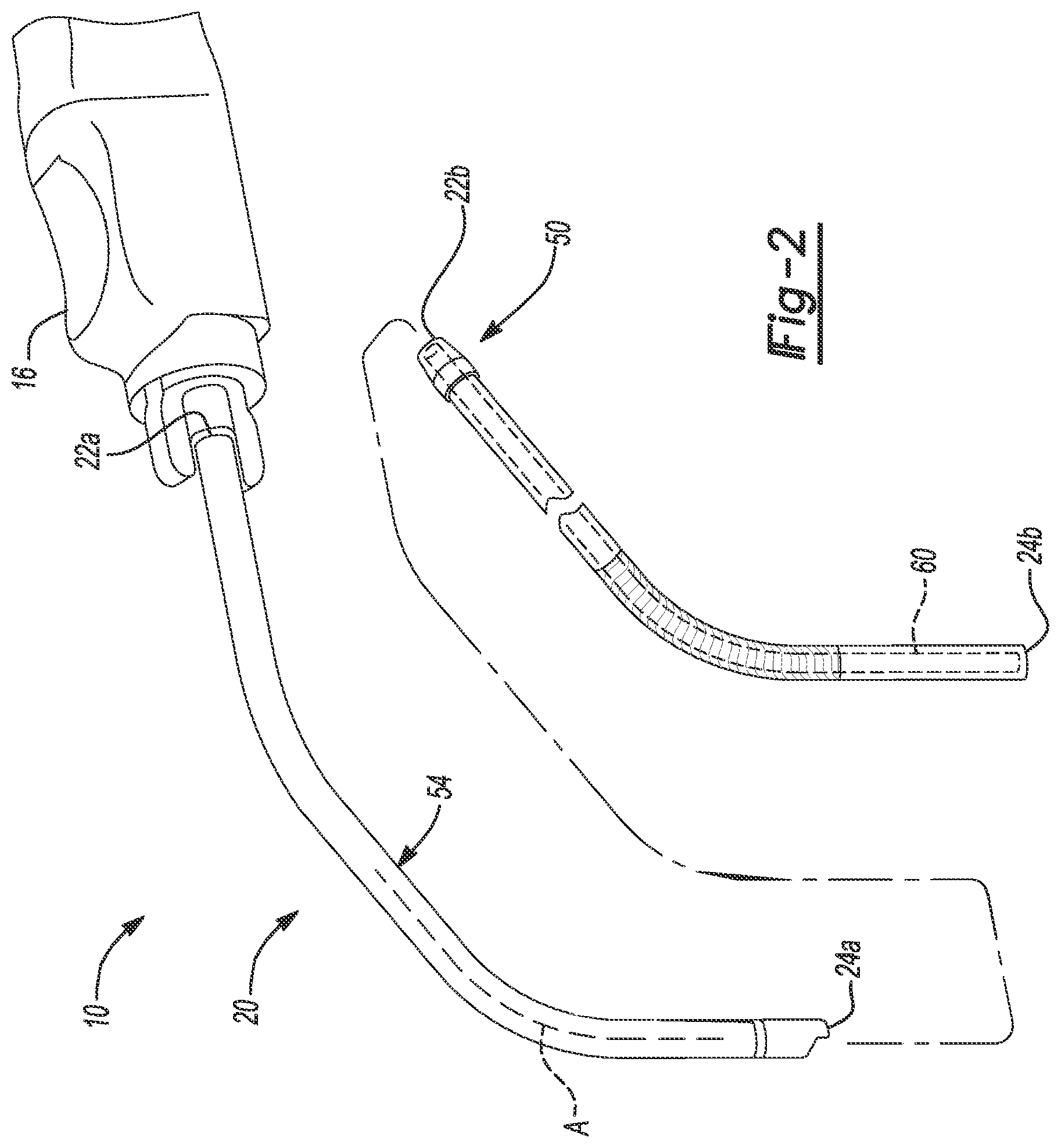 Patent US12426863 Figure 2 – Flexible member for angled system