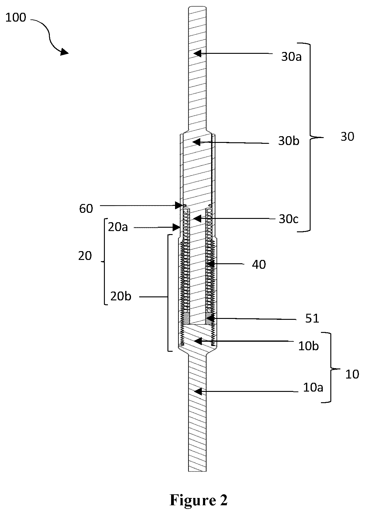 Patent US12426869 Figure 2 – Constant distraction force driven self actuating growing rod systems