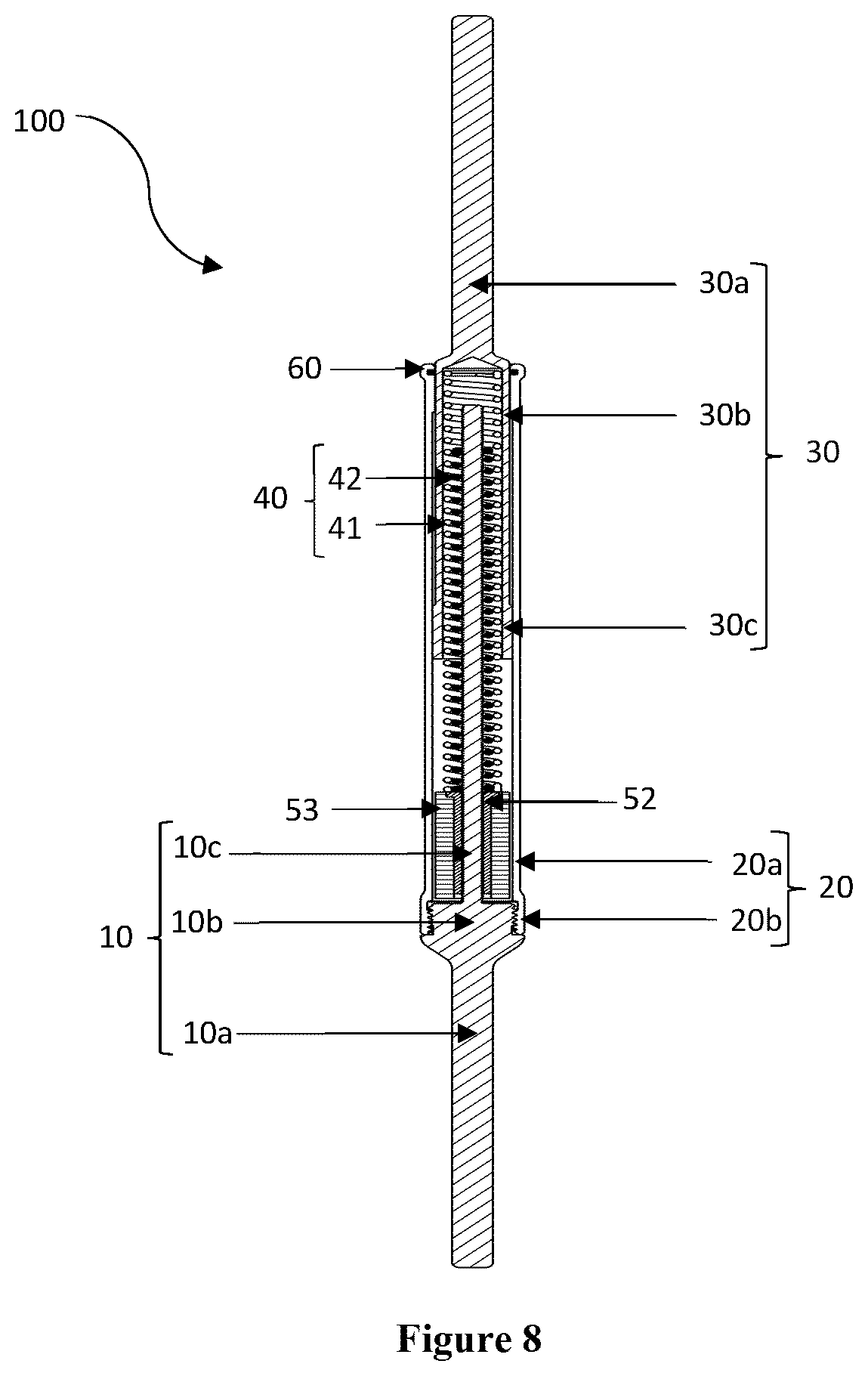 Patent US12426869 Figure 8 – Constant distraction force driven self actuating growing rod systems