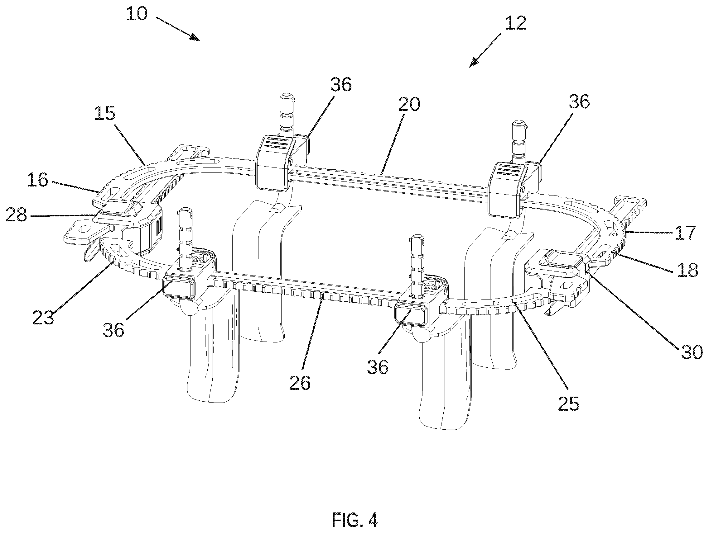Patent US12426870 Figure 4 – Surgical retractor