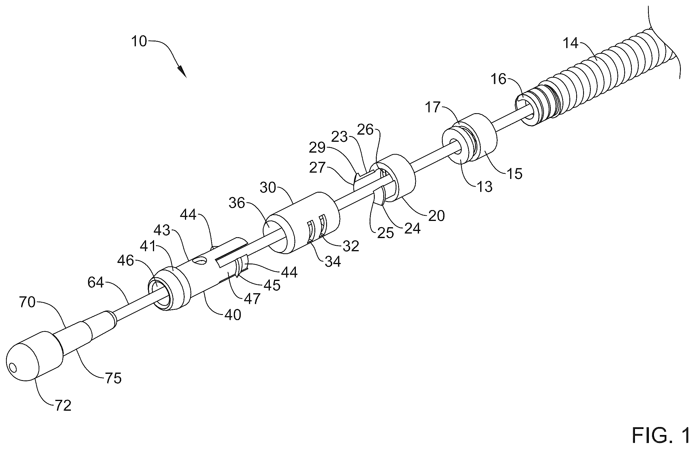 Patent US12426872 Figure 1 – Suture cinching and cutting device