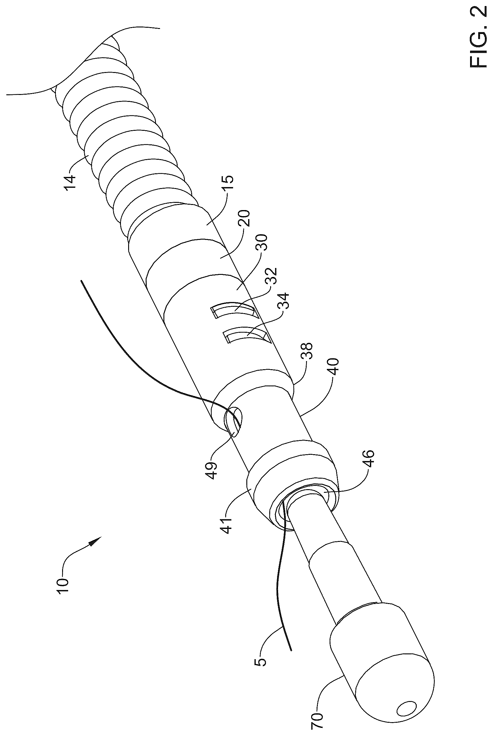 Patent US12426872 Figure 2 – Suture cinching and cutting device