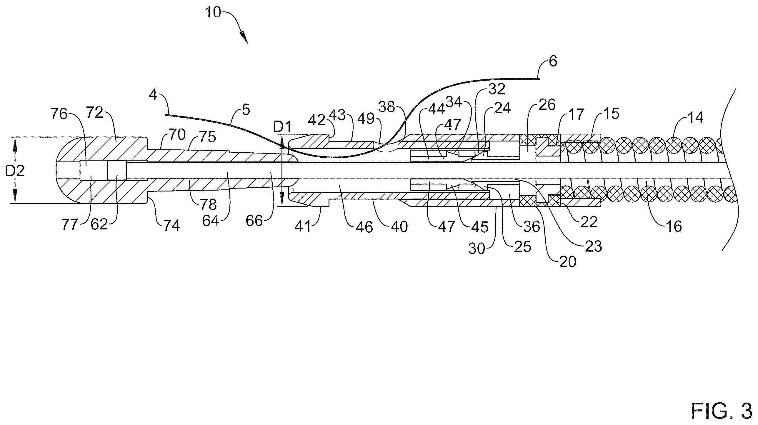 Patent US12426872 Figure 3 – Suture cinching and cutting device